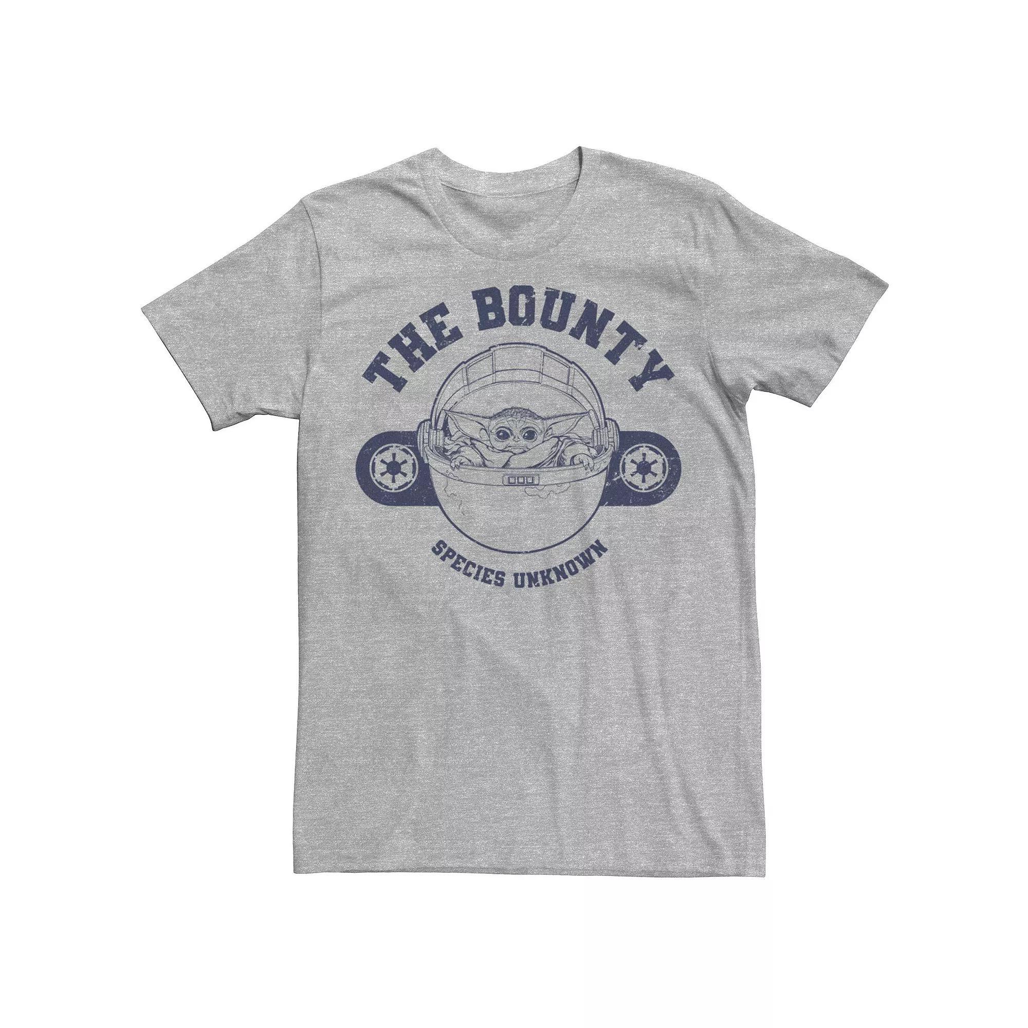 Men's Star Wars The Mandalorian The Bounty Collegiate Poster Tee, Size: Large, Athletic Grey Product Image