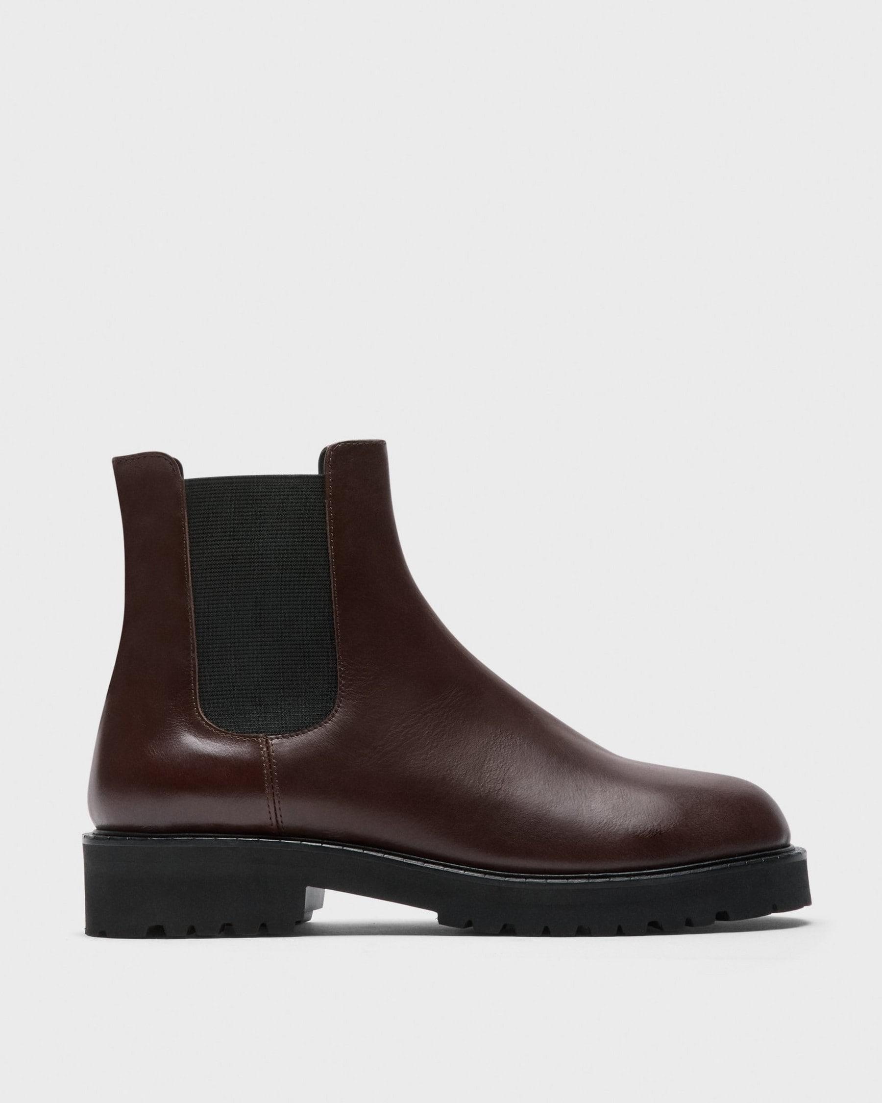 Lug Chelsea Booties in Leather Product Image