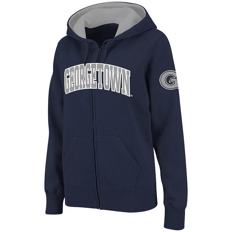 Women's Stadium Athletic Black Iowa Hawkeyes Arched Name Full-Zip Hoodie, Size: Medium Product Image