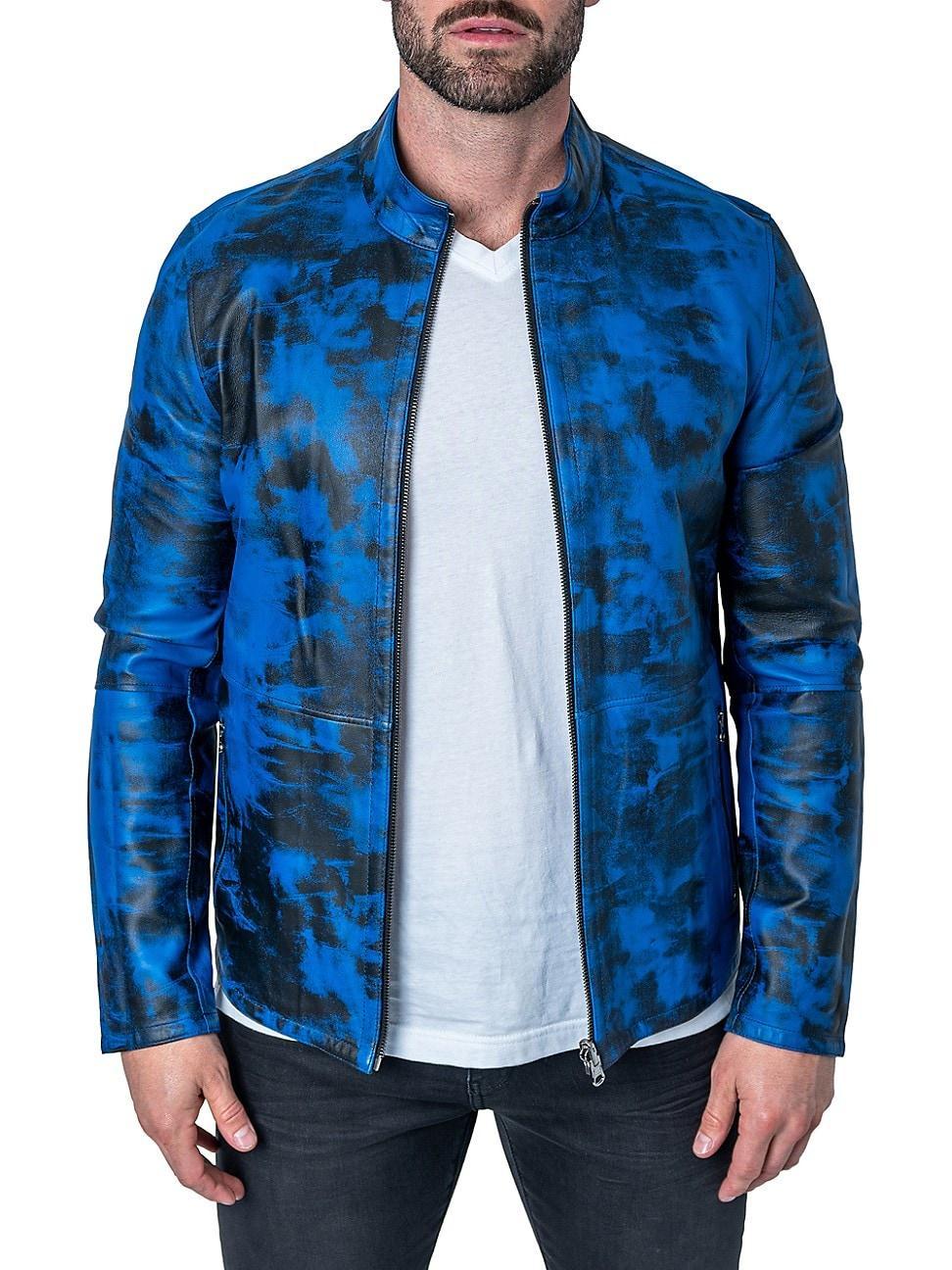 Mens Reversible Leather Lab Jacket Product Image