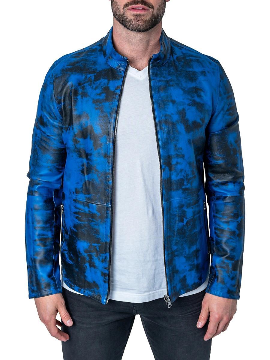 Mens Reversible Leather Lab Jacket Product Image