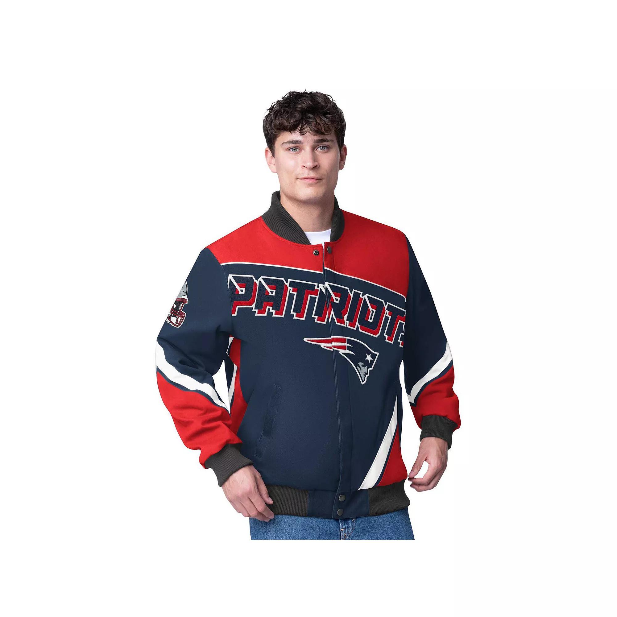 Men's G-III Extreme  Navy New England Patriots Maximum Racing Full-Zip Jacket, Size: XL, Blue Product Image
