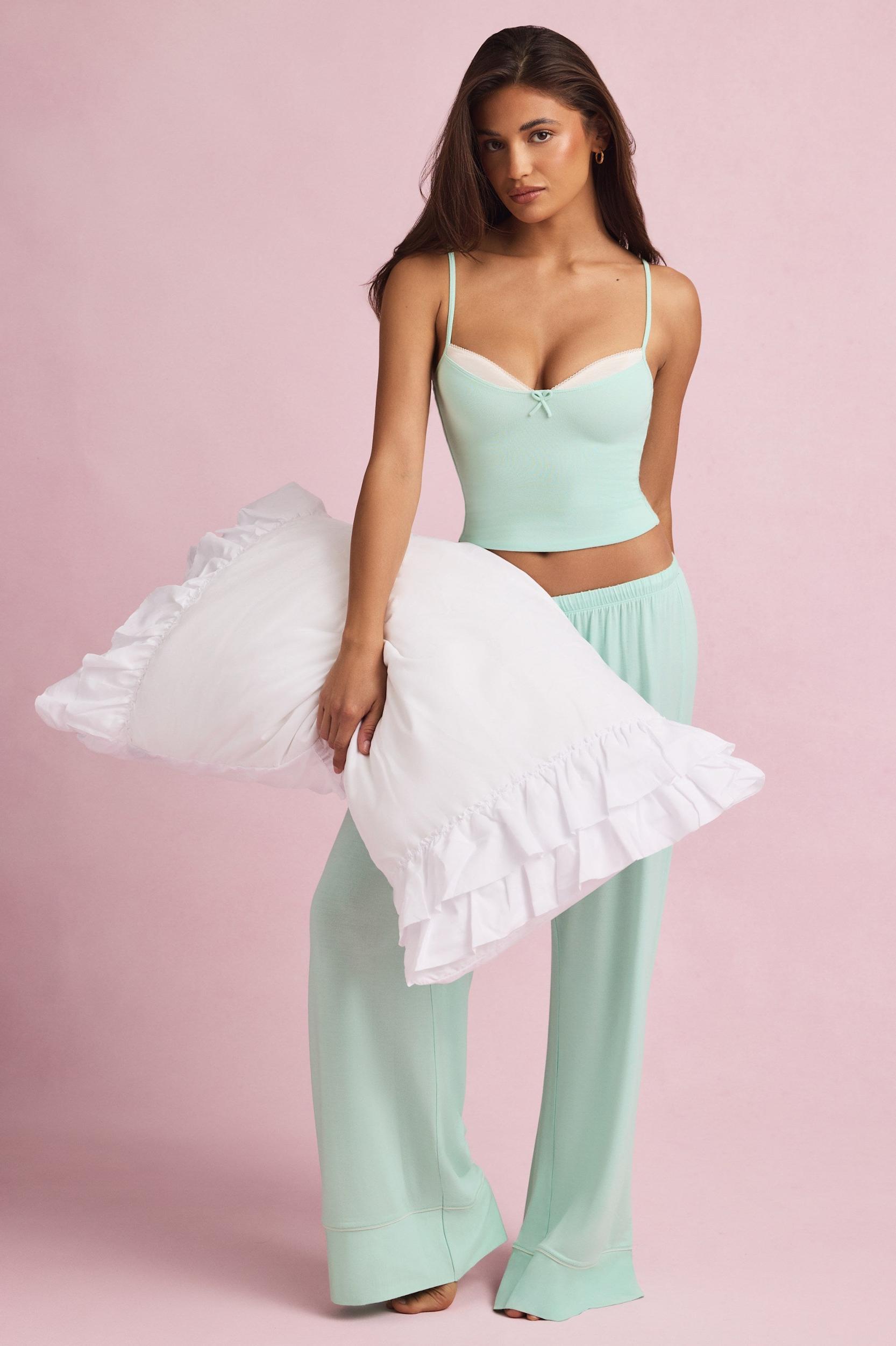 Modal Camisole Pyjama Top in Baby Pink Baby Product Image