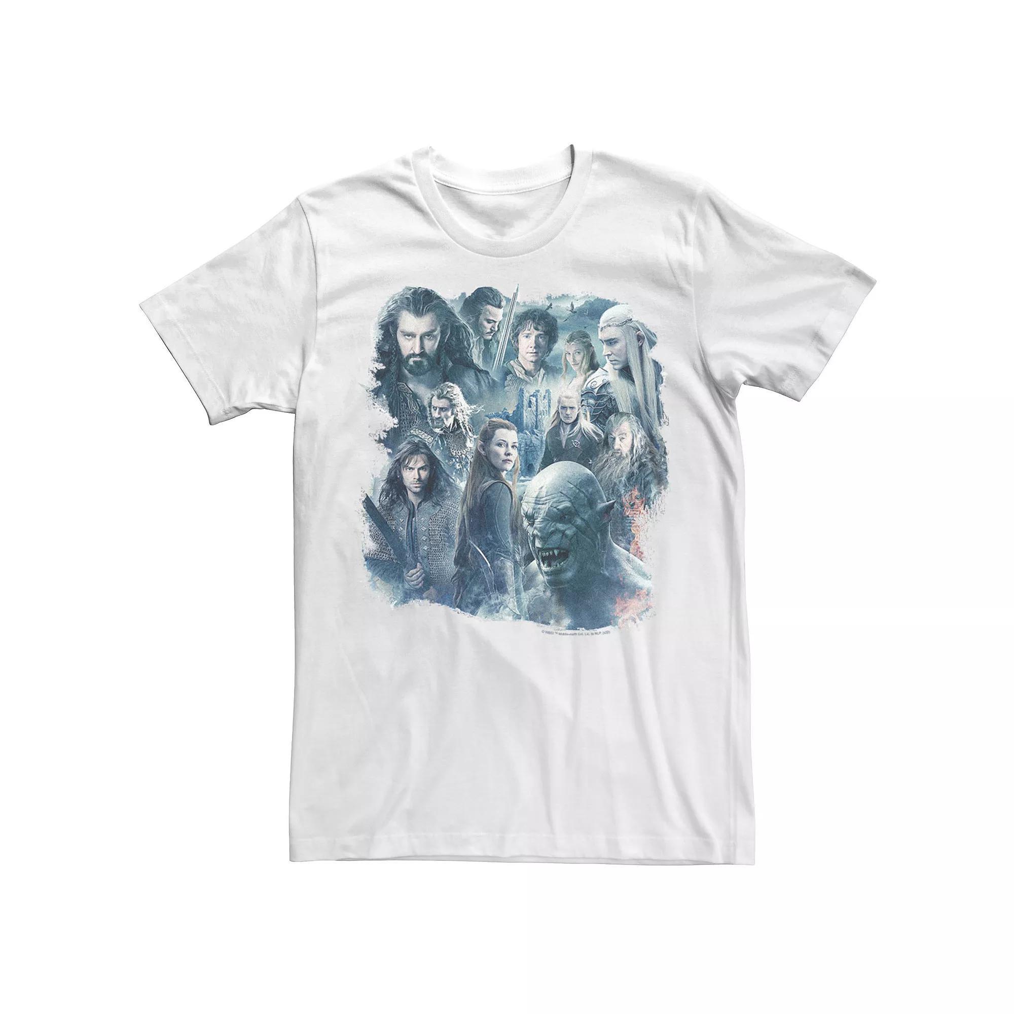 Men's The Hobbit Five Armies Cast Tee, Size: Medium, White Product Image