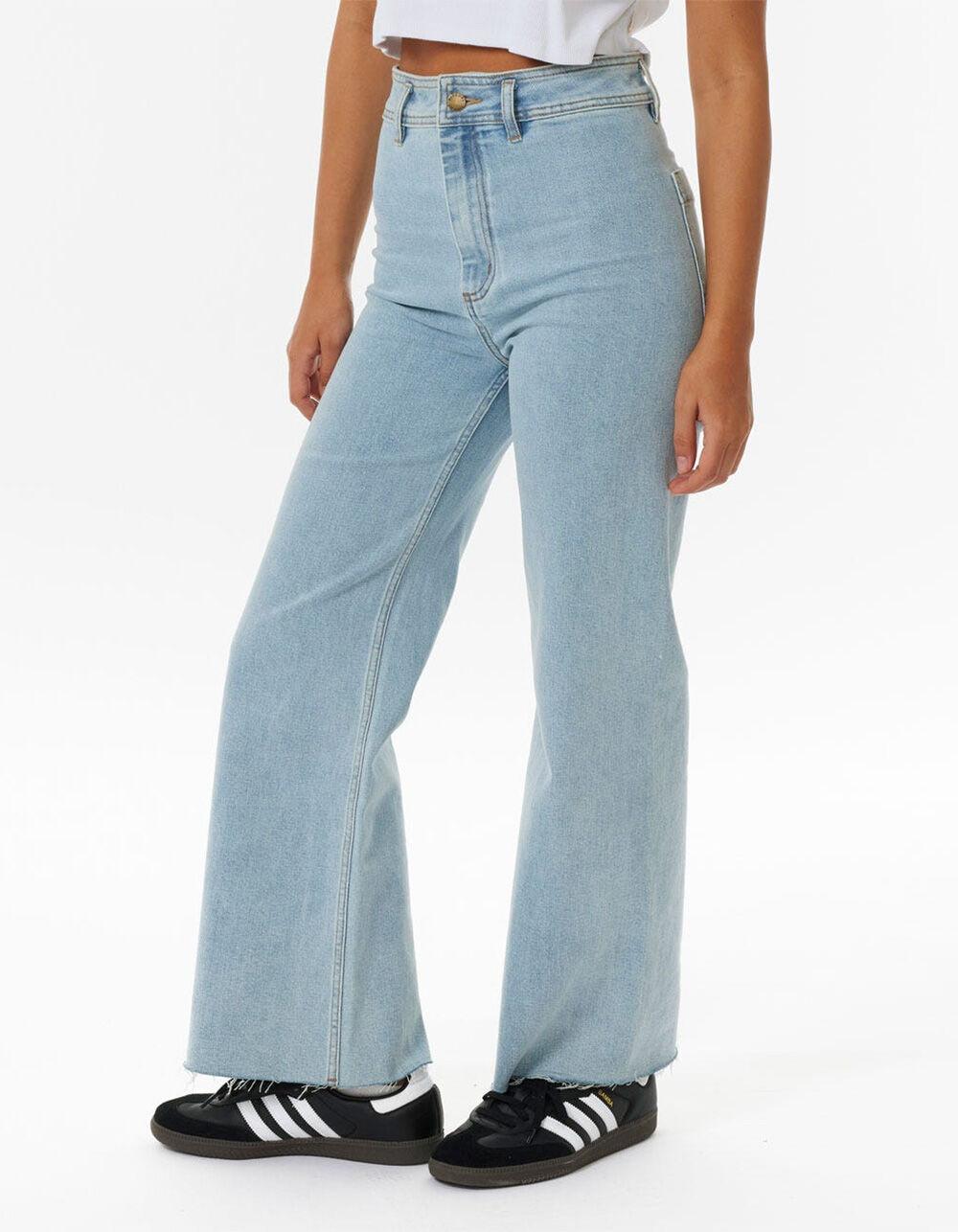 RIP CURL Holiday Denim Wide Leg Womens Jeans - LIGHT WASH Product Image