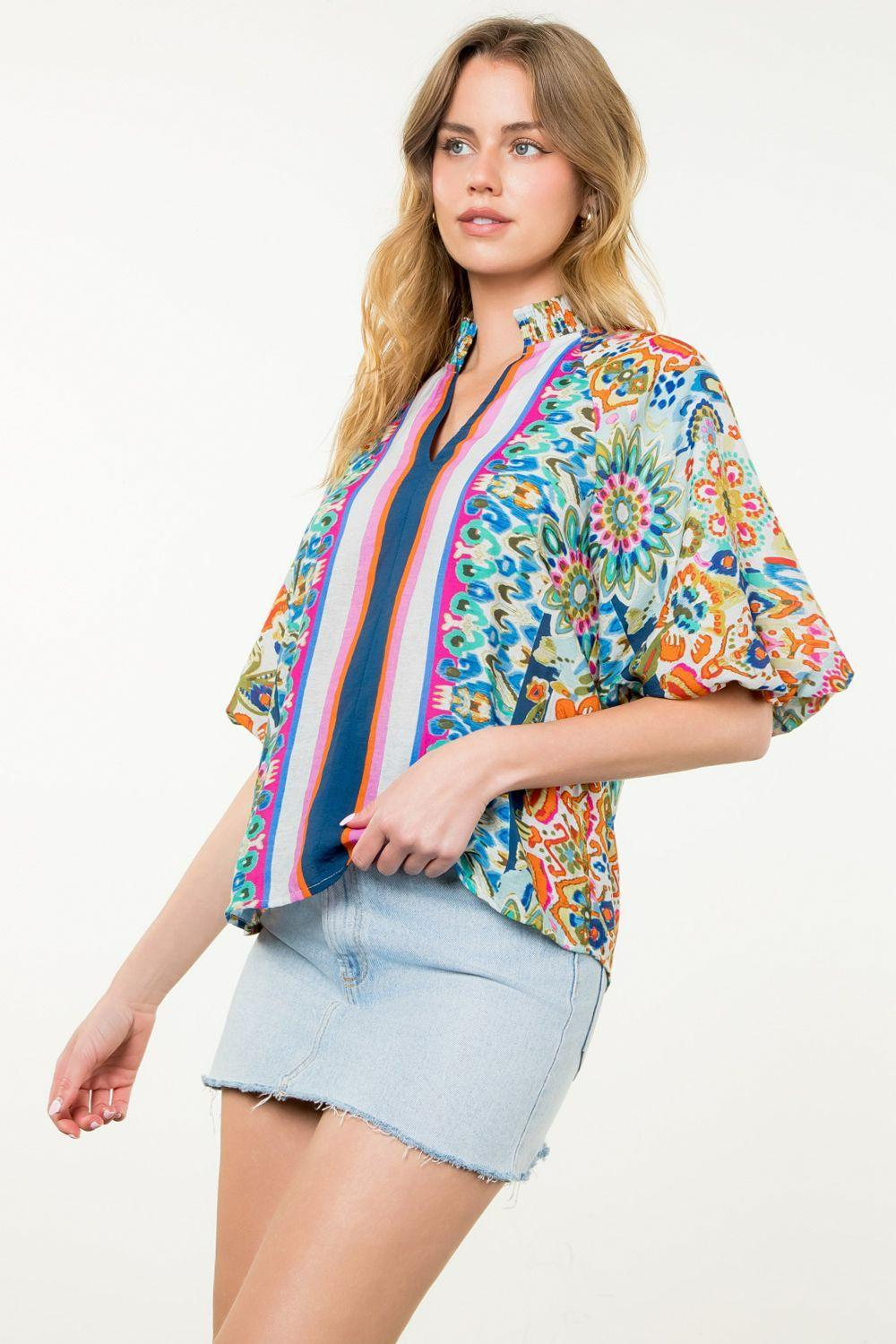 Puff Sleeve Floral Top Product Image