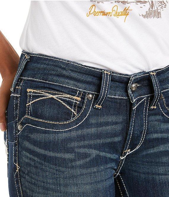Ariat Slim Fit Boot Leg Mid Rise Real Riding Jeans Product Image