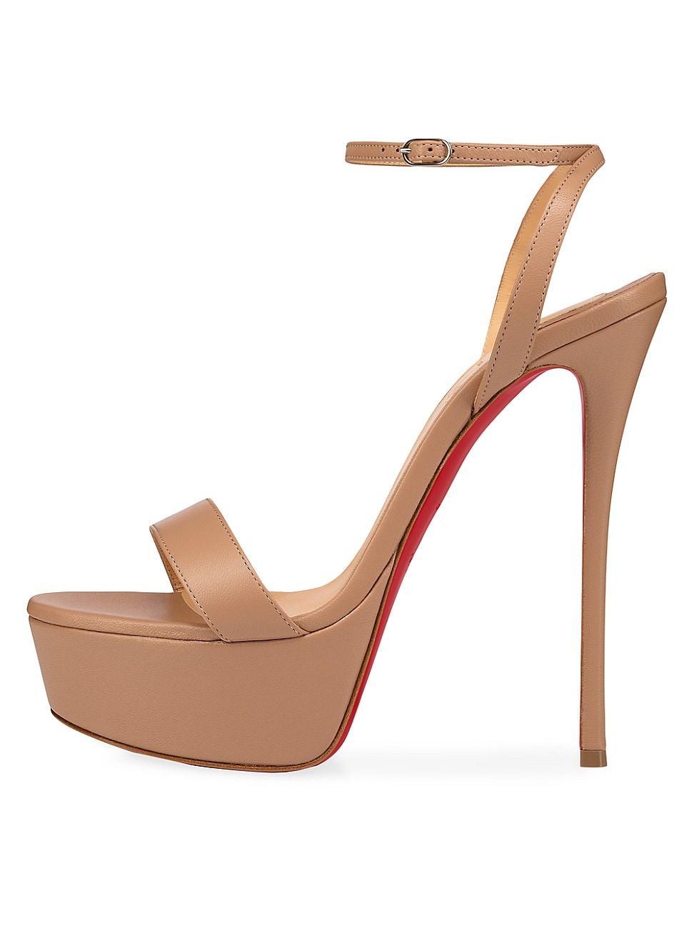 Womens Loubi Queen Alta 150MM Leather Platform Sandals Product Image
