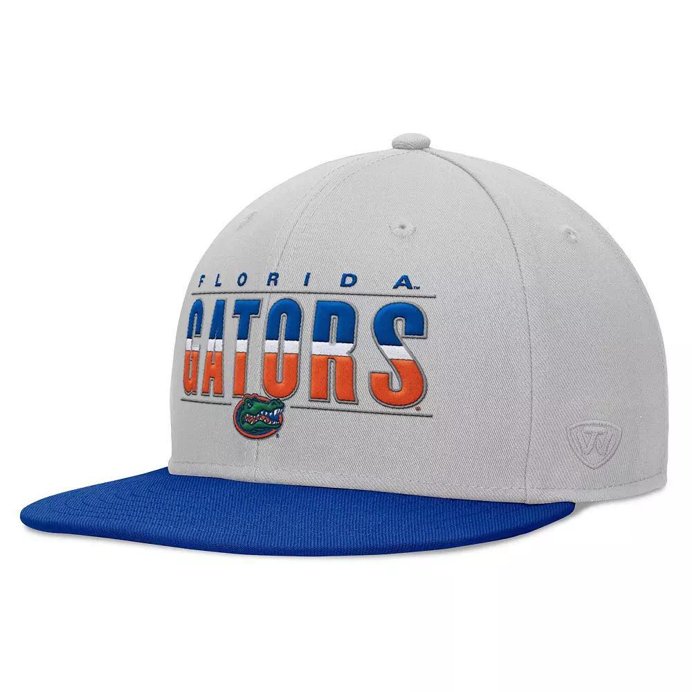 Men's Top of the World Gray Florida Gators Hudson Snapback Hat, Grey Product Image