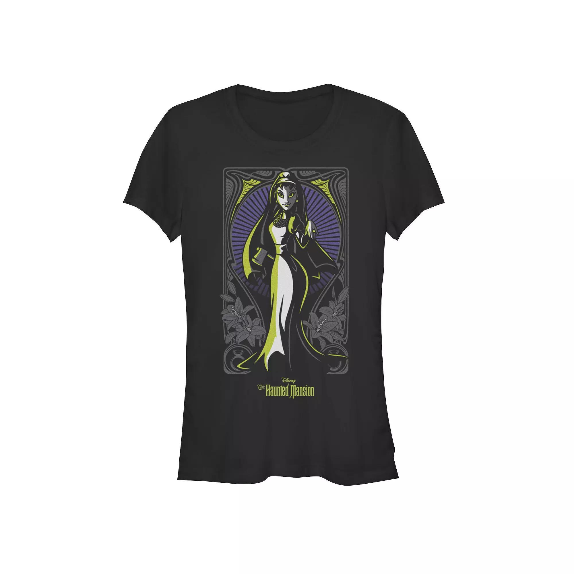 Disney's The Haunted Mansion Bride Nouveau Women's Portrait Tee, Girl's, Size: Medium, Black Product Image