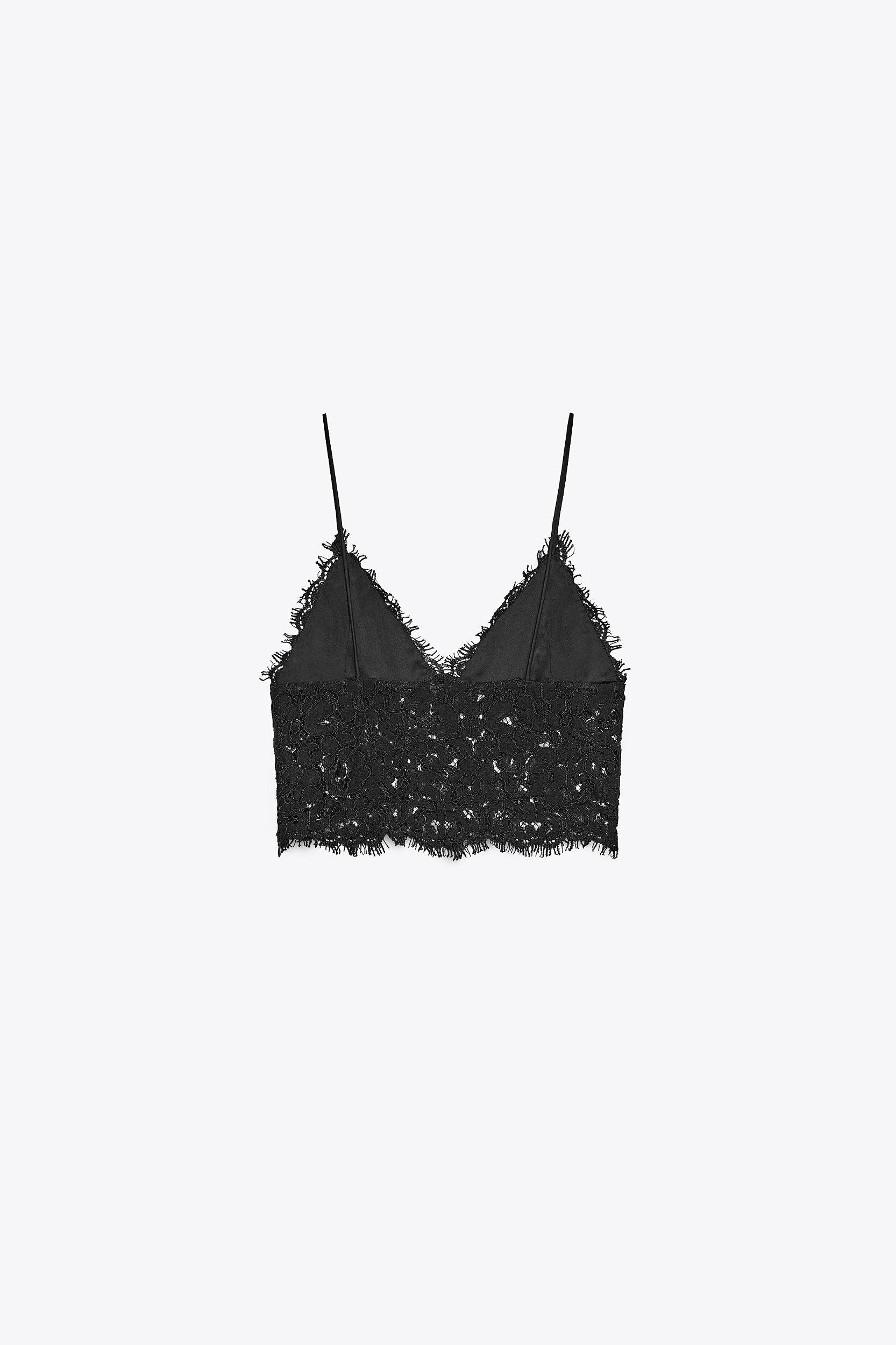 EMBROIDERED CROPPED TOP Product Image