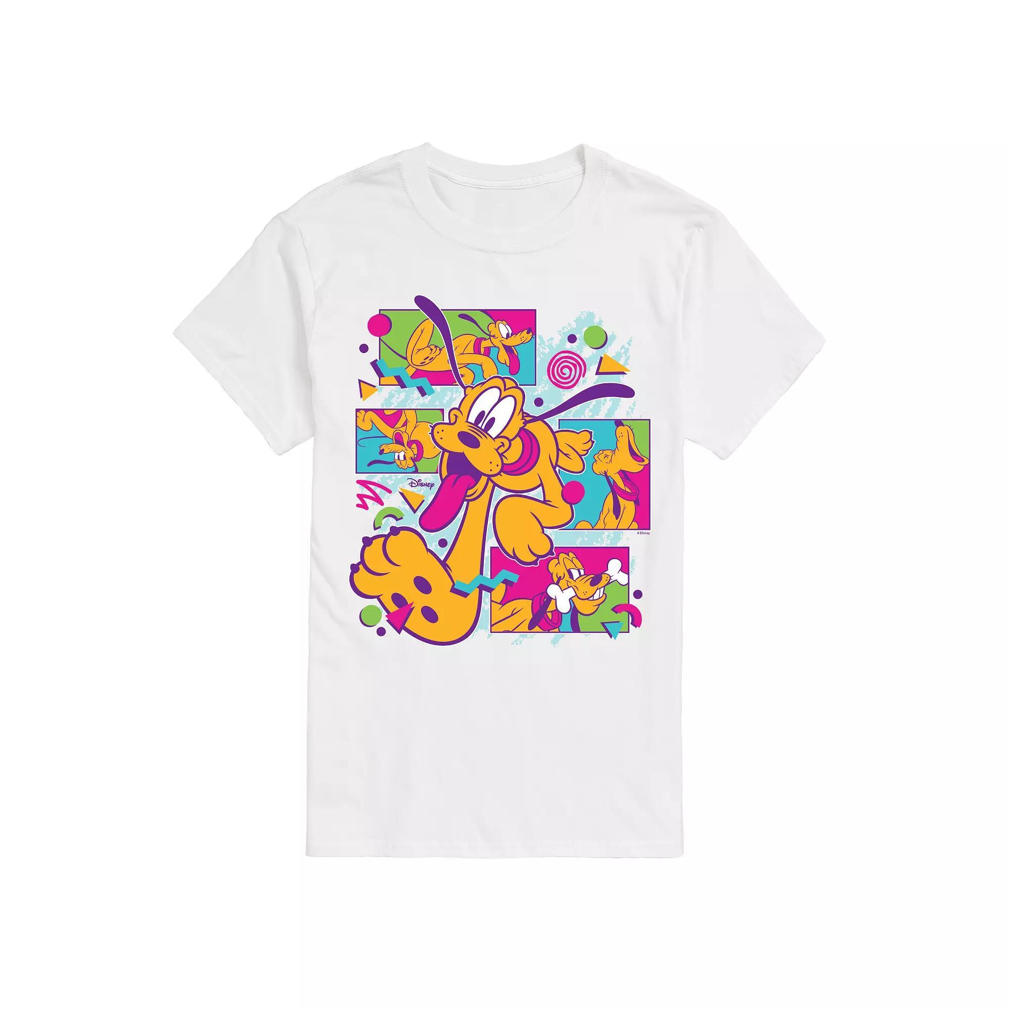 Disneys Pluto Big & Tall 80s Vintage Graphic Tee, Mens Product Image