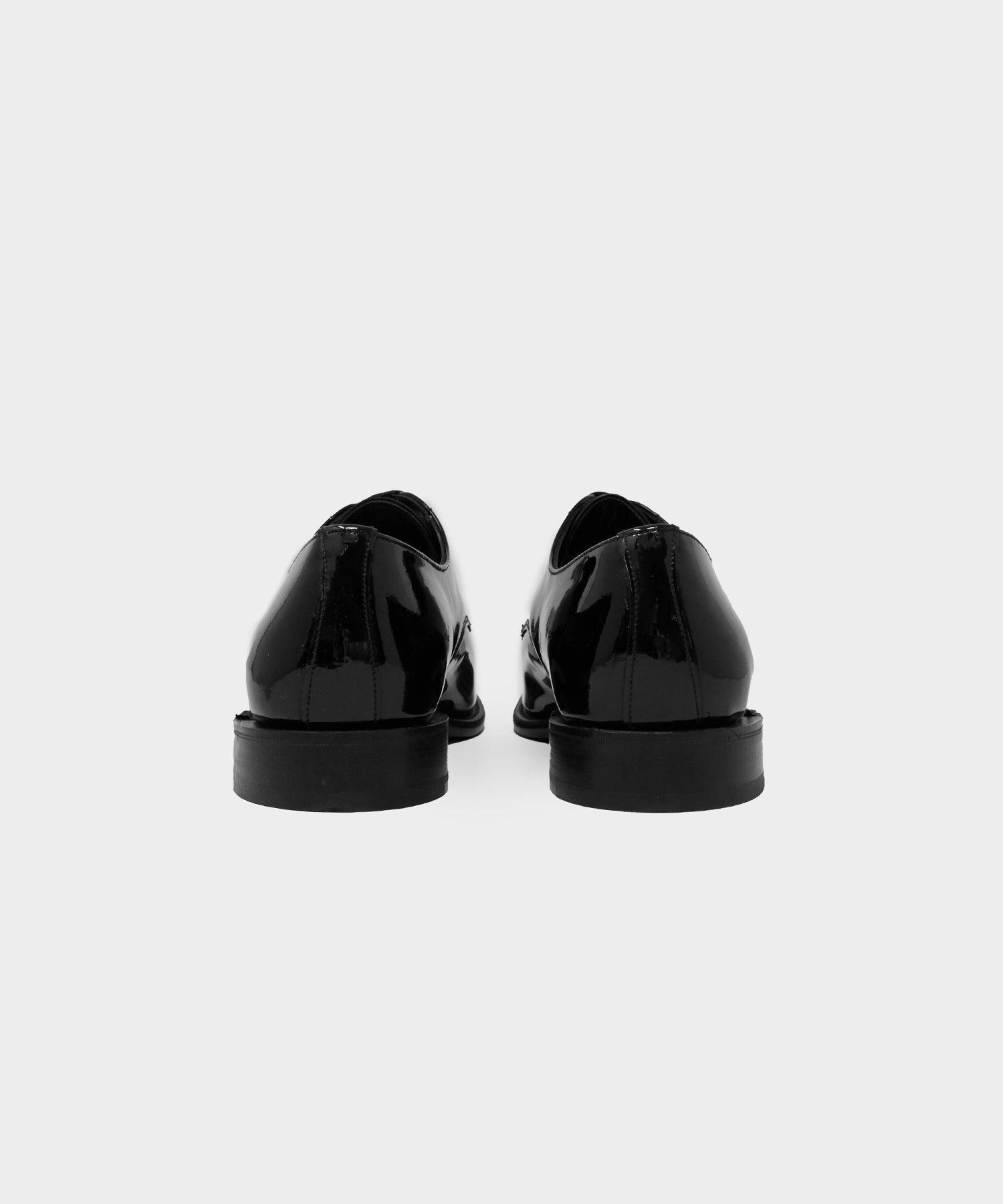 Todd Snyder x Sanders Gibson Derby in Black Patent Leather Product Image