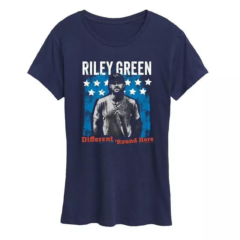 Womens Riley Green Different Round Here Graphic Tee Product Image