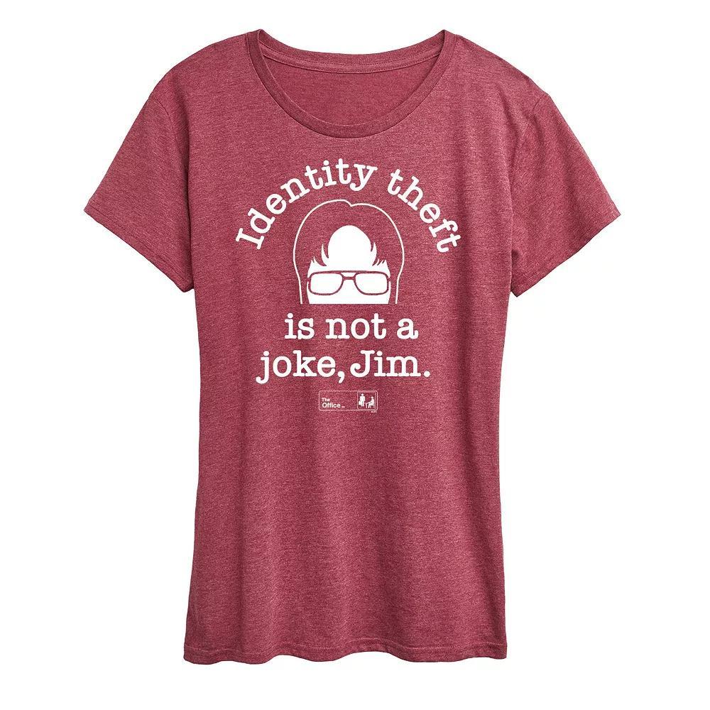 Womens The Office Identity Theft Graphic Tee Product Image