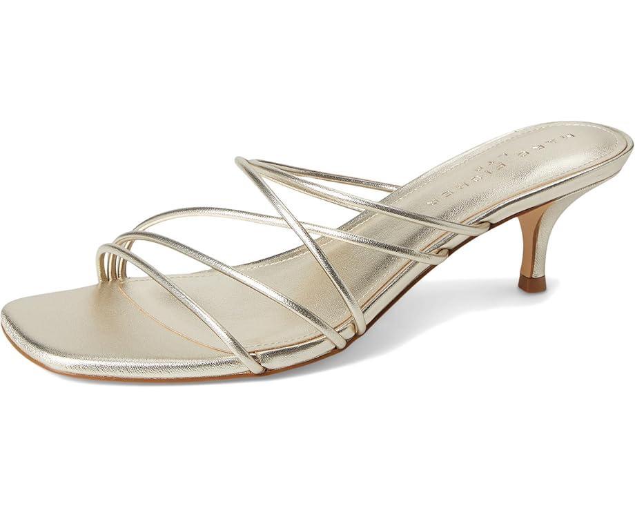 Carolina Metallic Leather Kitten Heel Sandals Product Image