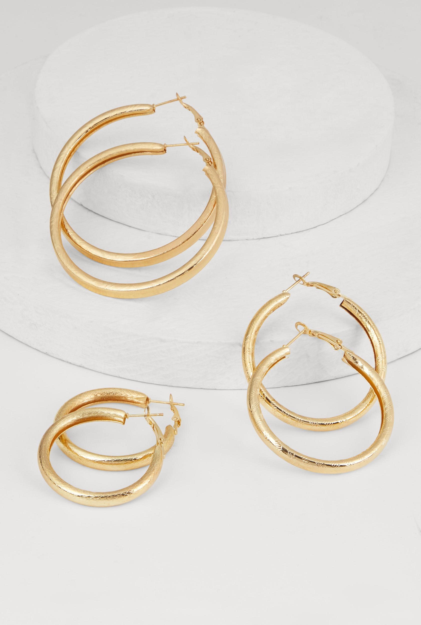 Plus Size Cubic Zirconia Assorted Metallic Bangles Set Male Product Image
