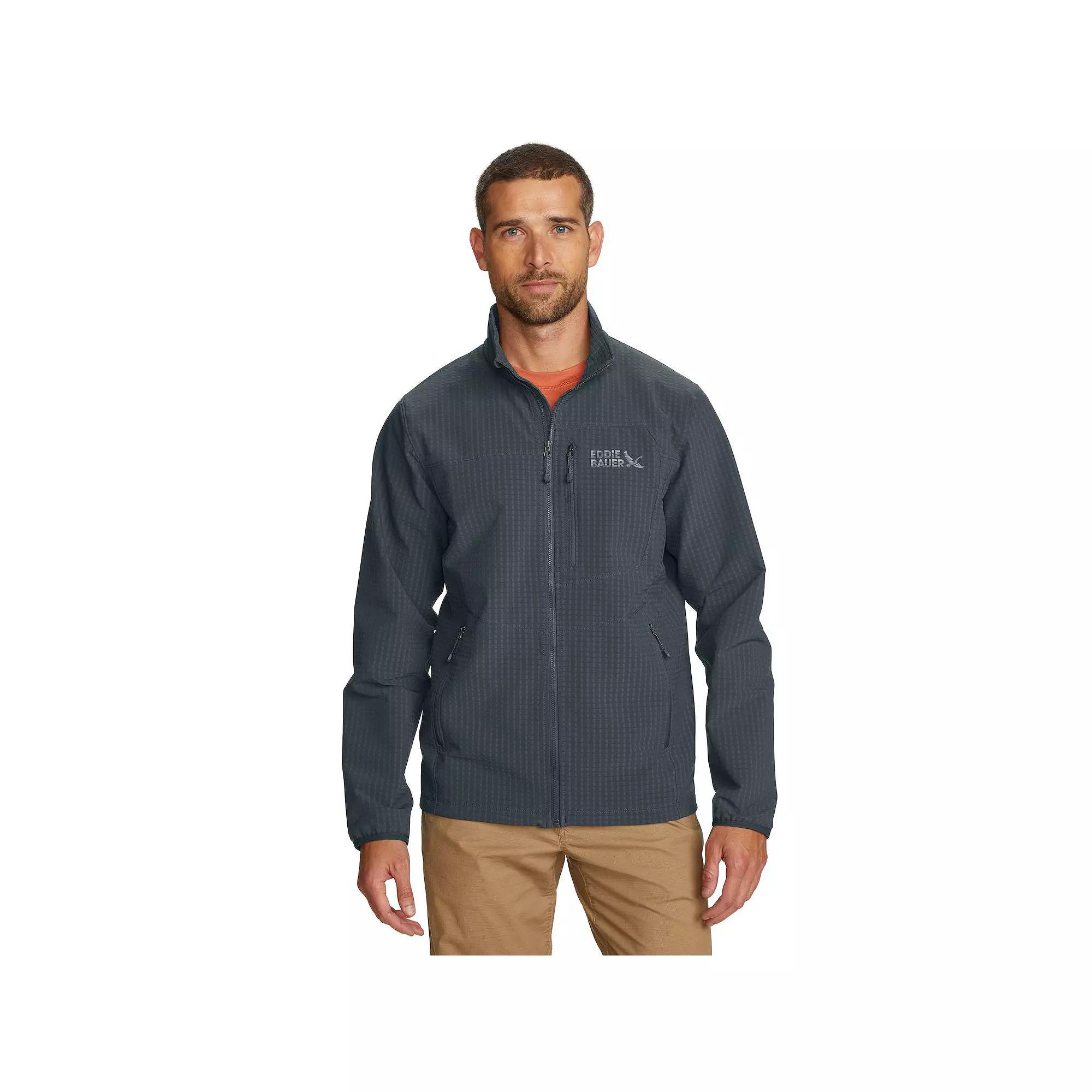 Big & Tall Eddie Bauer Sandstone Grid Lightweight Softshell Jacket, Men's, Size: Large Tall, Blue Product Image