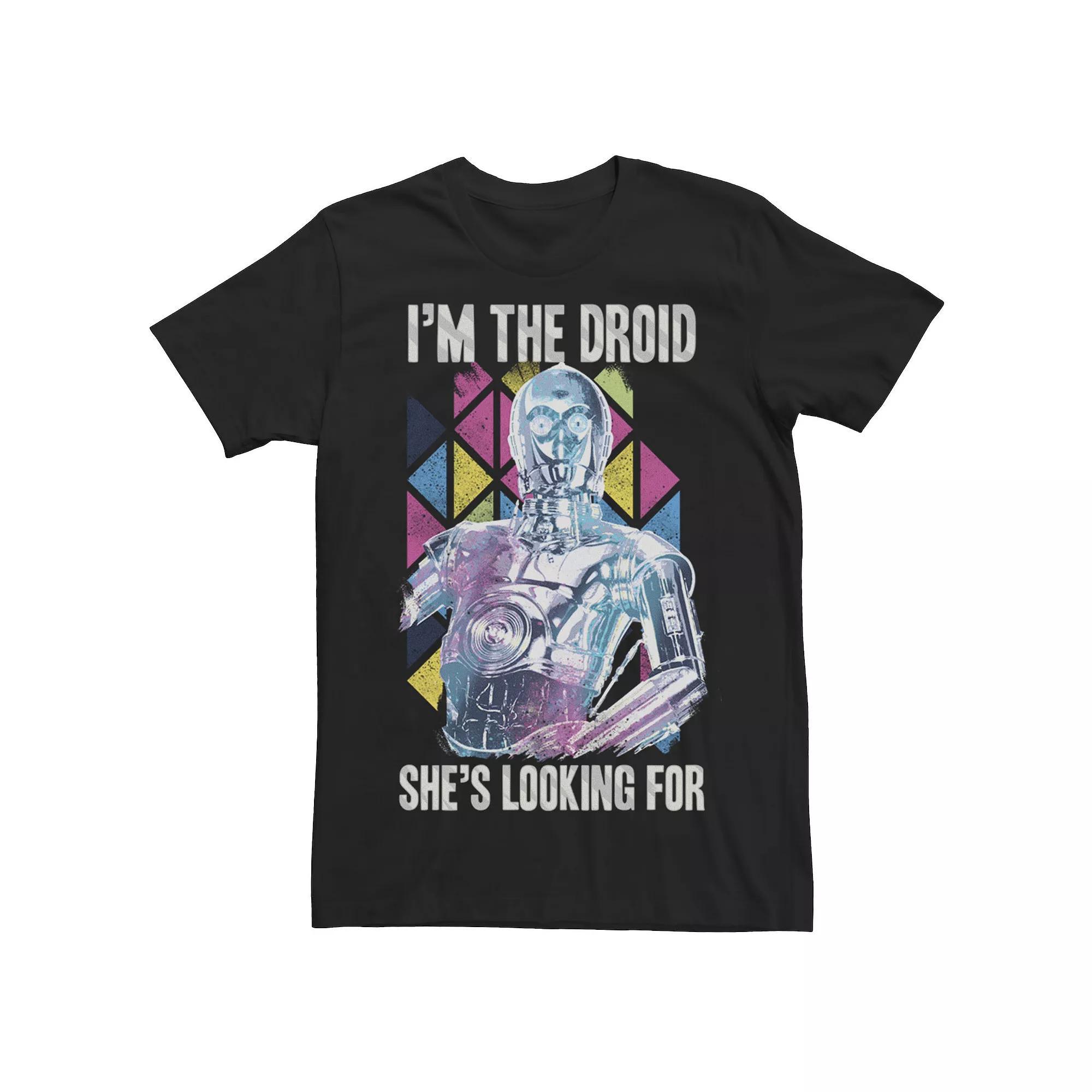 Men's Star Wars "Droid She's Looking For" Valentine Graphic Tee, Size: XL, Black Product Image