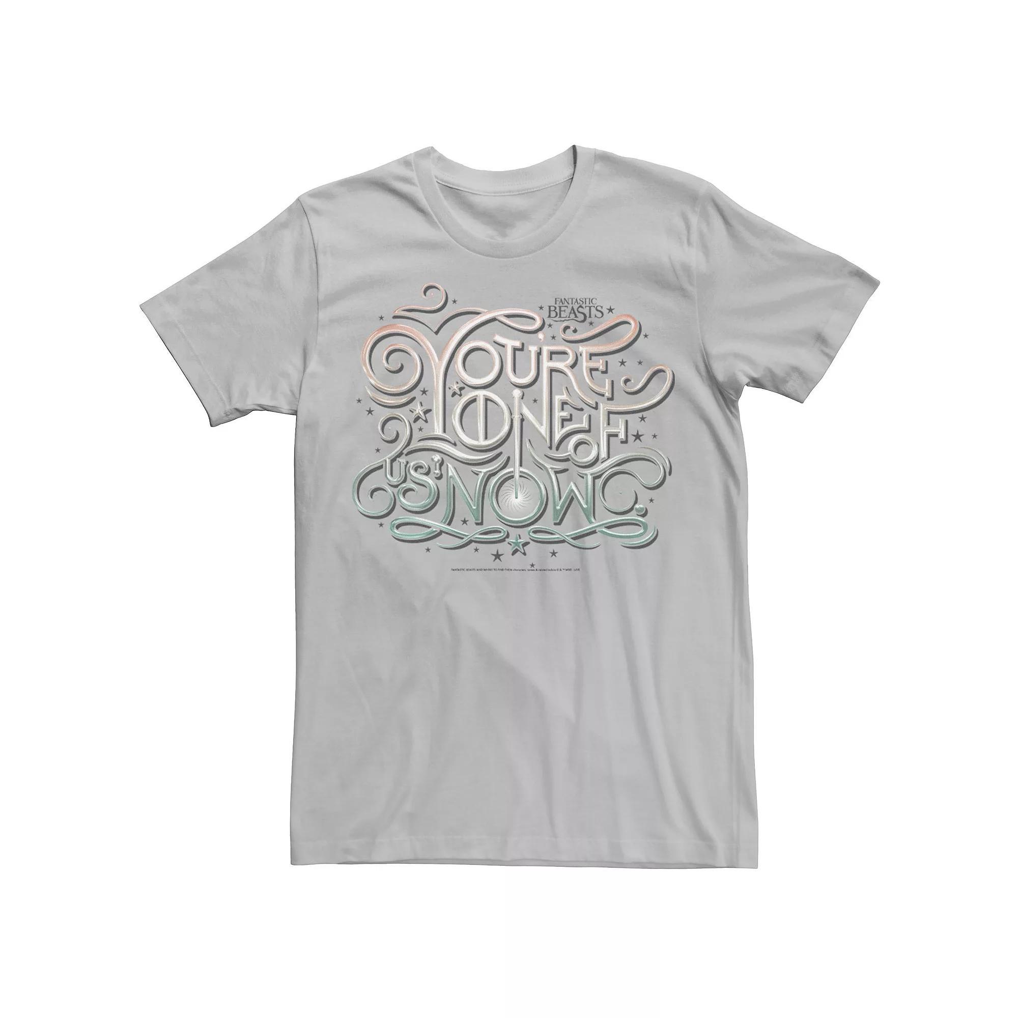 Men's Fantastic Beasts You're One Of Us Now Tee, Size: Large, Silver Product Image