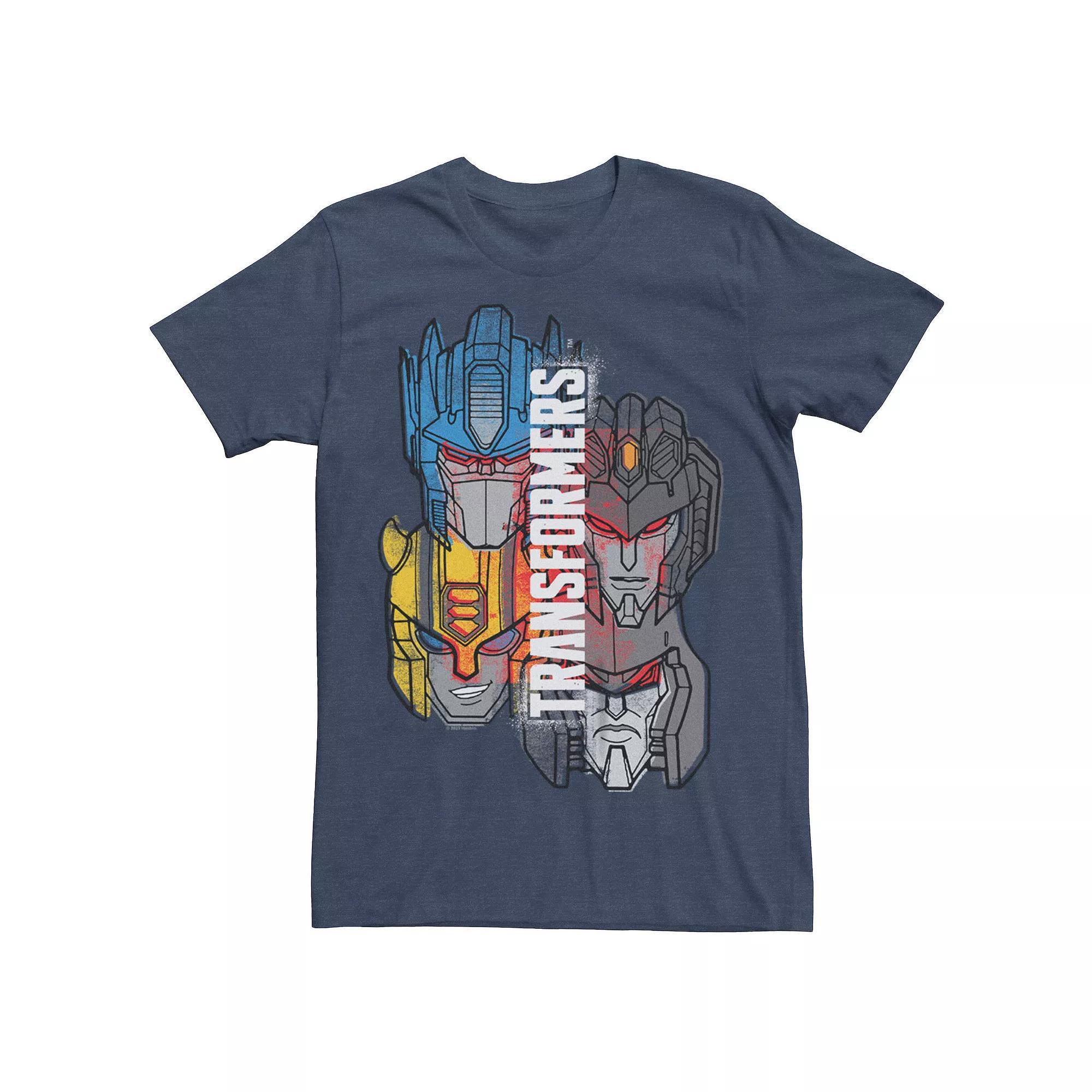 Men's Transformers Autobots & Decepticons Graphic Tee, Size: Small, Navy Grey Product Image