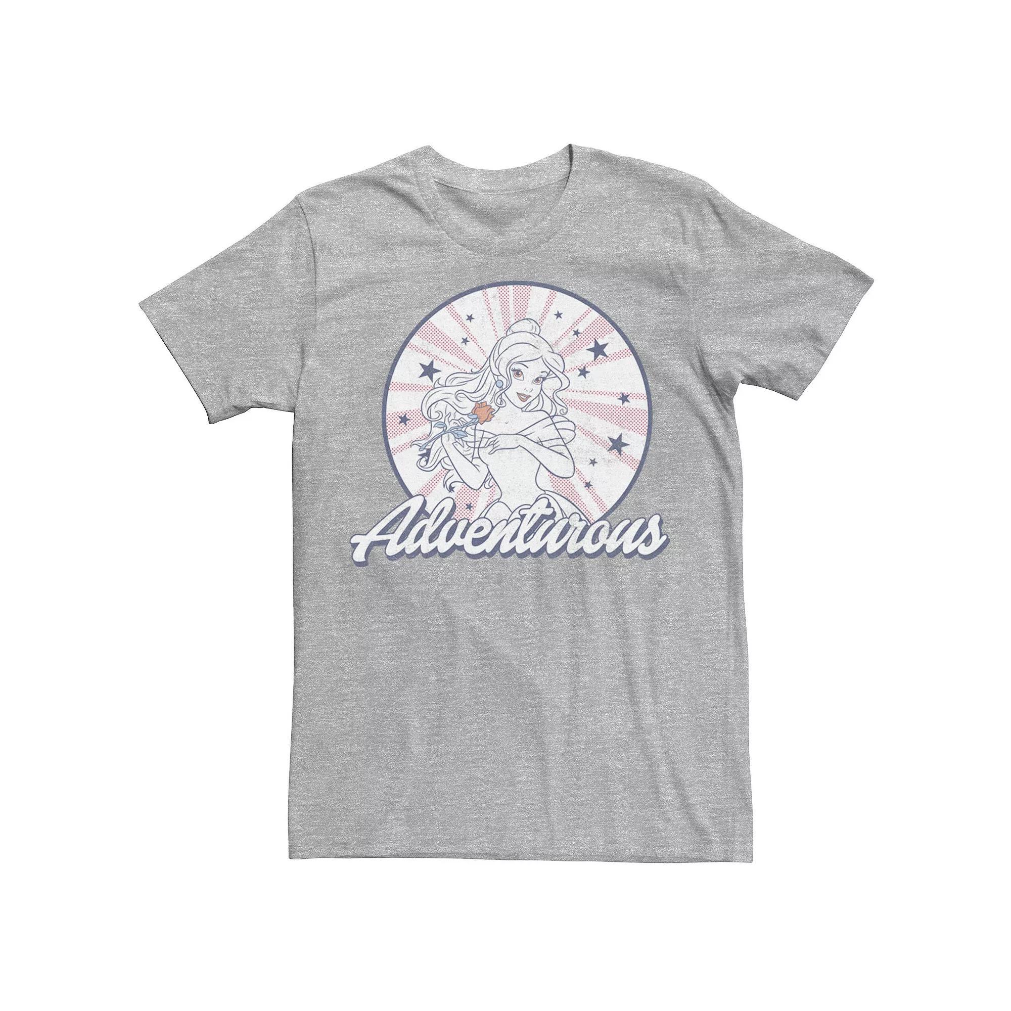 Men's Disney's Beauty and the Beast Adventurous Tee, Size: XXL, Athletic Grey Product Image