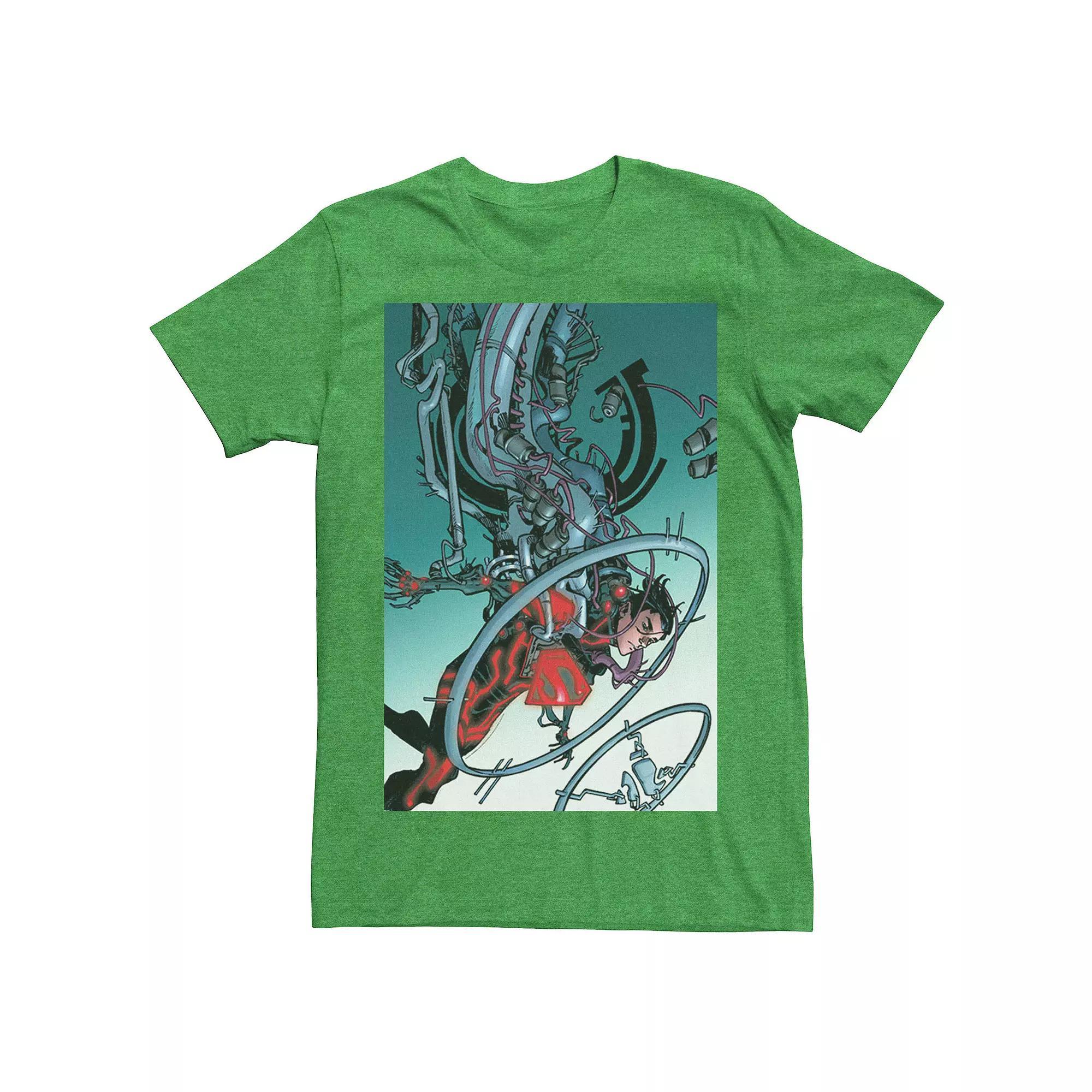 Men's DC Comics Superman Mechanics Comic Poster Tee, Size: Large, Athletic Grey Product Image