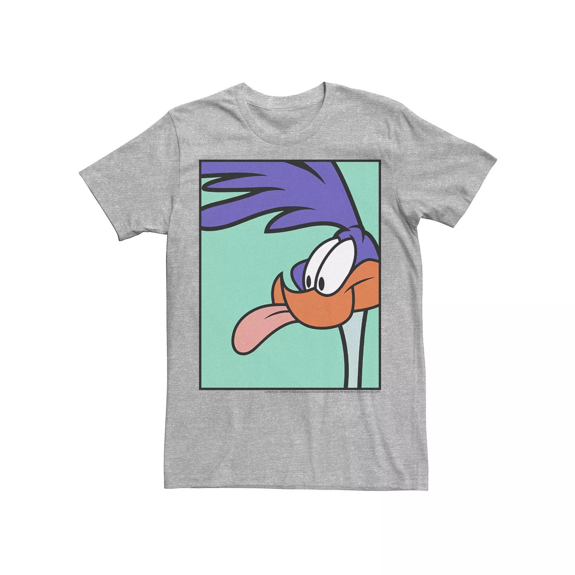 Men's Looney Tunes Road Runner Portrait Tee, Size: Medium, Athletic Grey Product Image