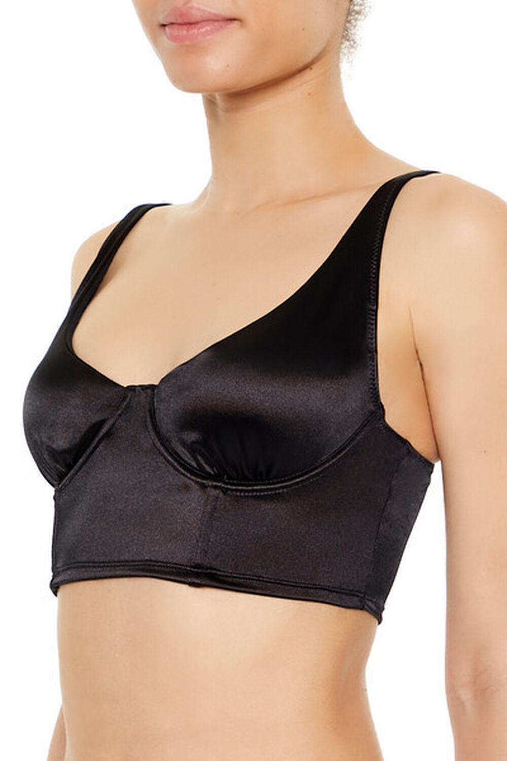 Satin Hook-and-Eye Bra | Forever 21 Product Image