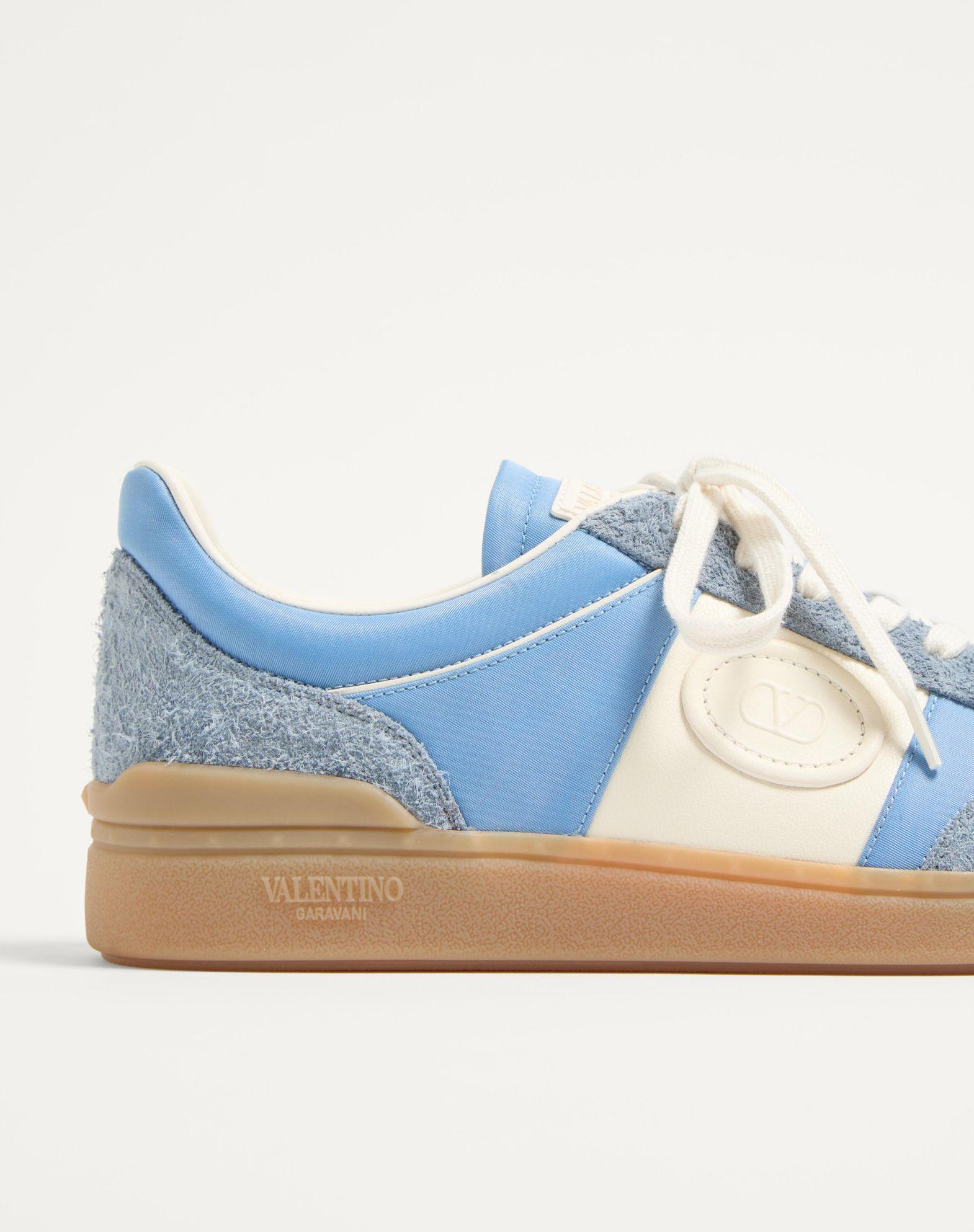 Upvillage Low Top Sneaker In Crust Leather And Nylon Product Image