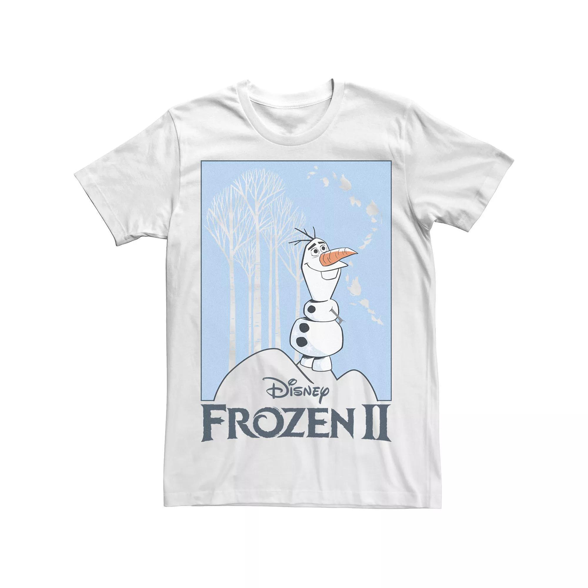 Disney's Frozen 2 Olaf Standing On Rock Men's Tee, Size: XXL, White Product Image