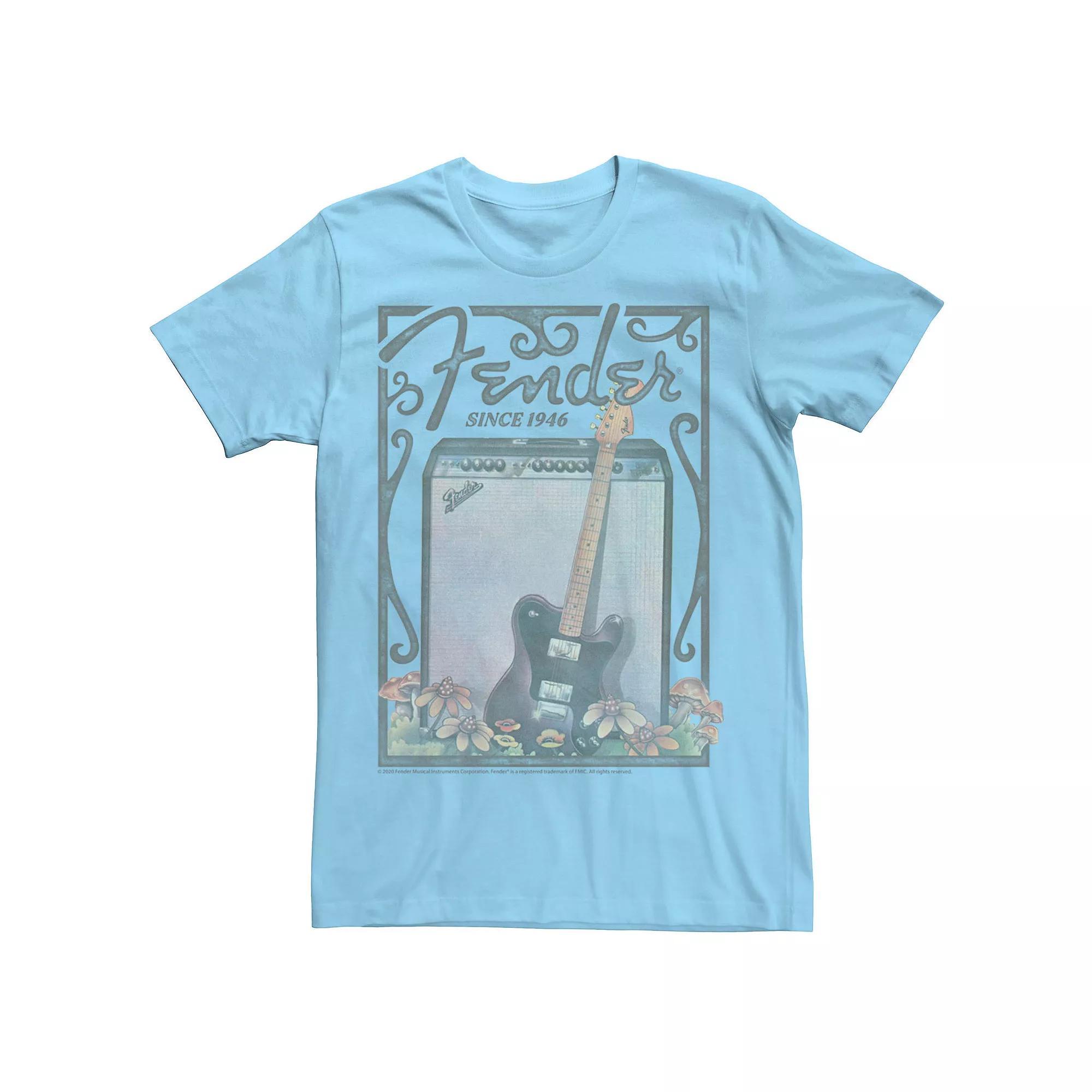 Mens Fender Since 1946 Floral Poster Tee Athletic Grey Product Image