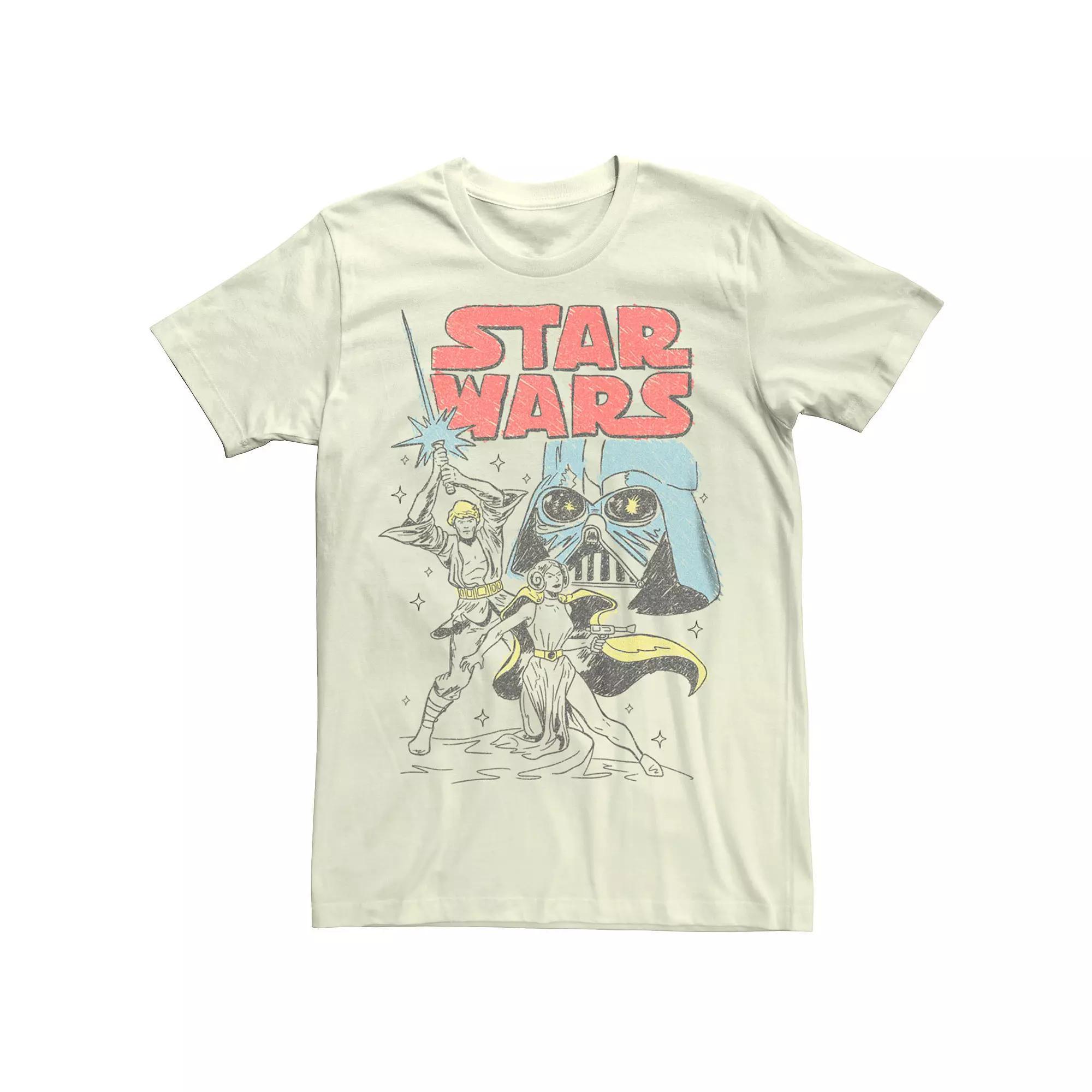 Mens Star Wars Comic Style Tee Product Image