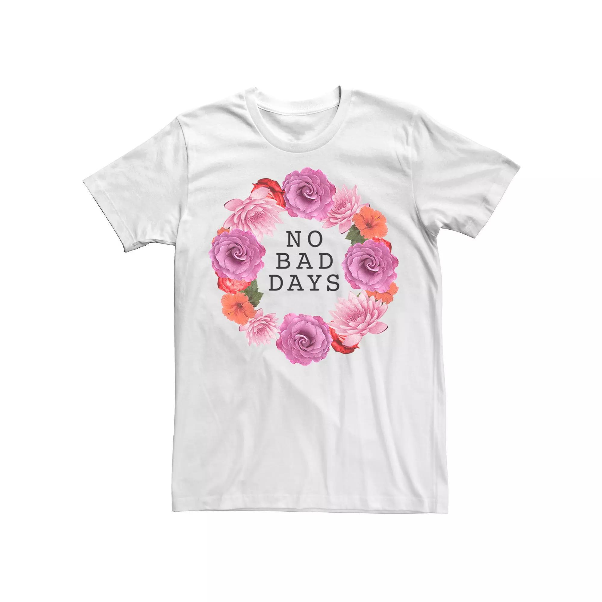 Mens No Bad Days Flower Wreath Tee Product Image