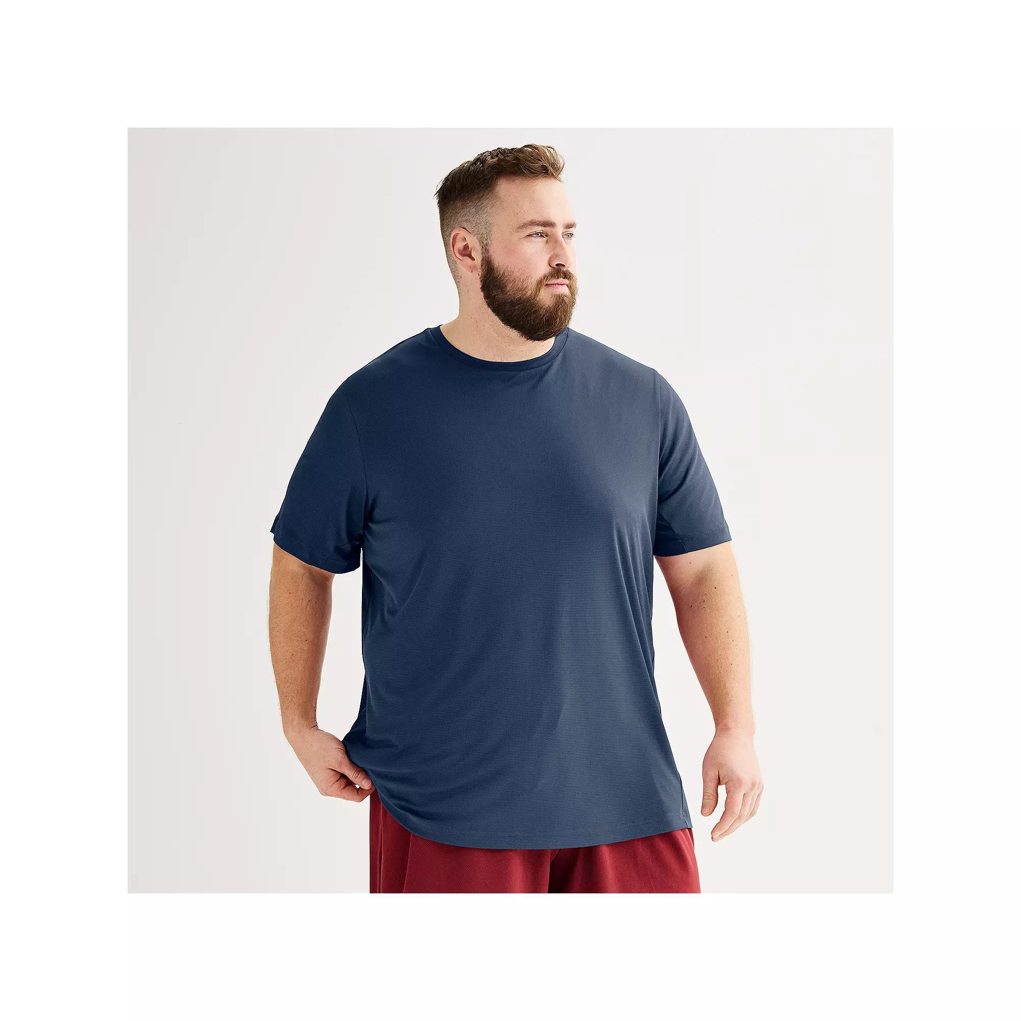 Big & Tall Tek Gear® Dry Tek Tee, Men's, Size: XL Tall, Hawk Gray Product Image