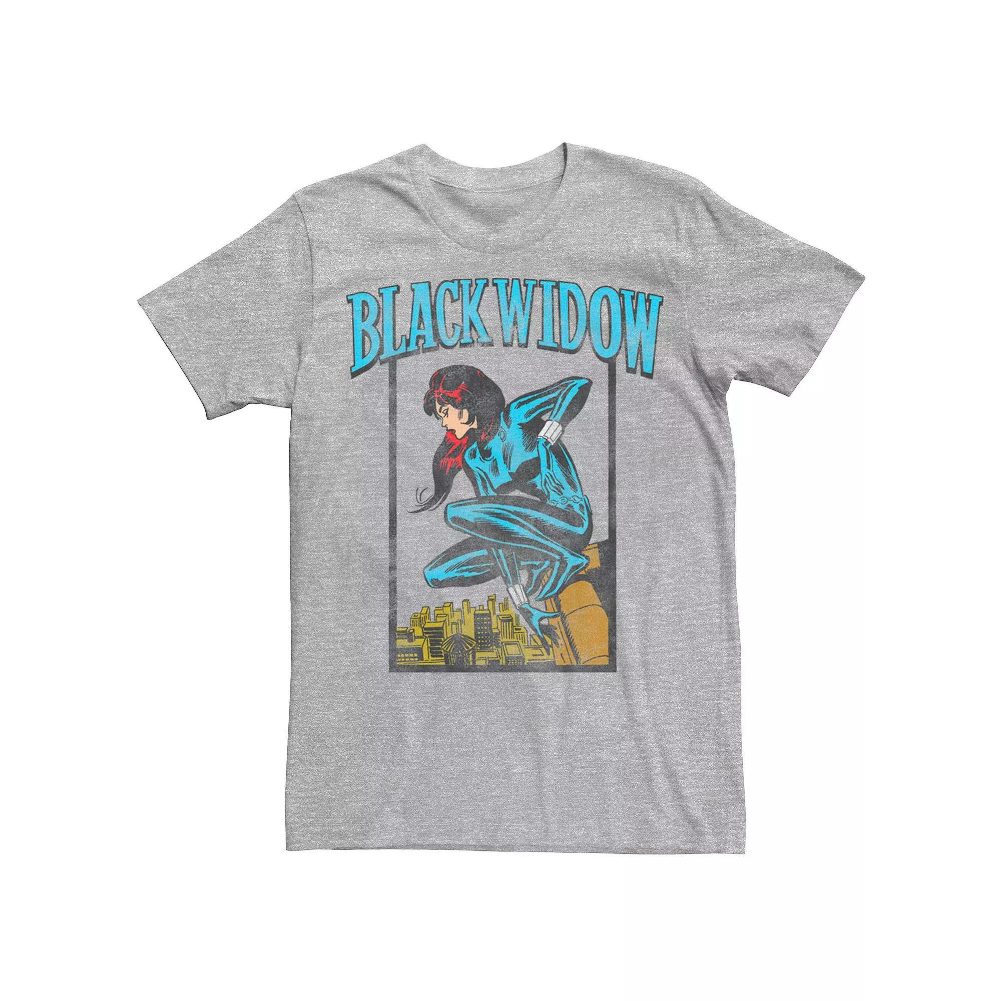 Men's Marvel Black Widow Tee, Size: Small, Athletic Grey Product Image