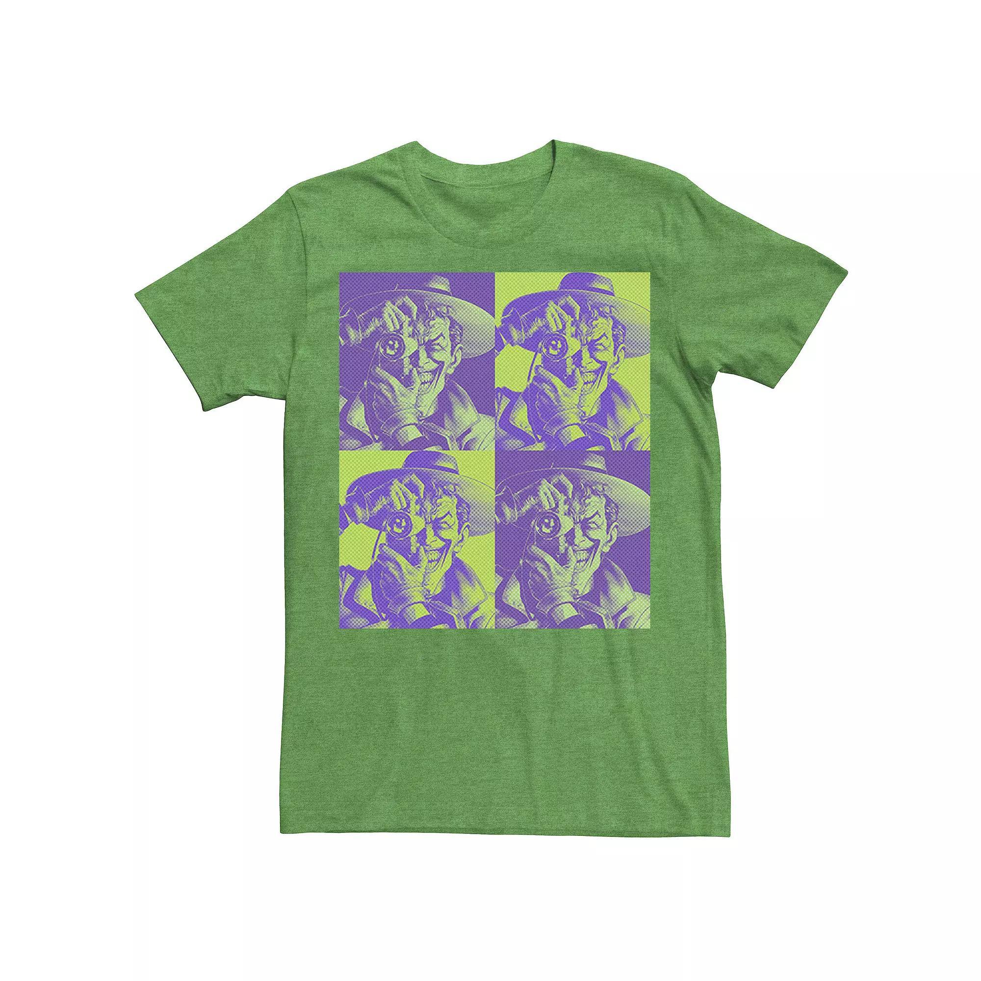 Men's DC Batman The Joker Halftone Popart Tee, Size: XXL, Royal Grey Product Image