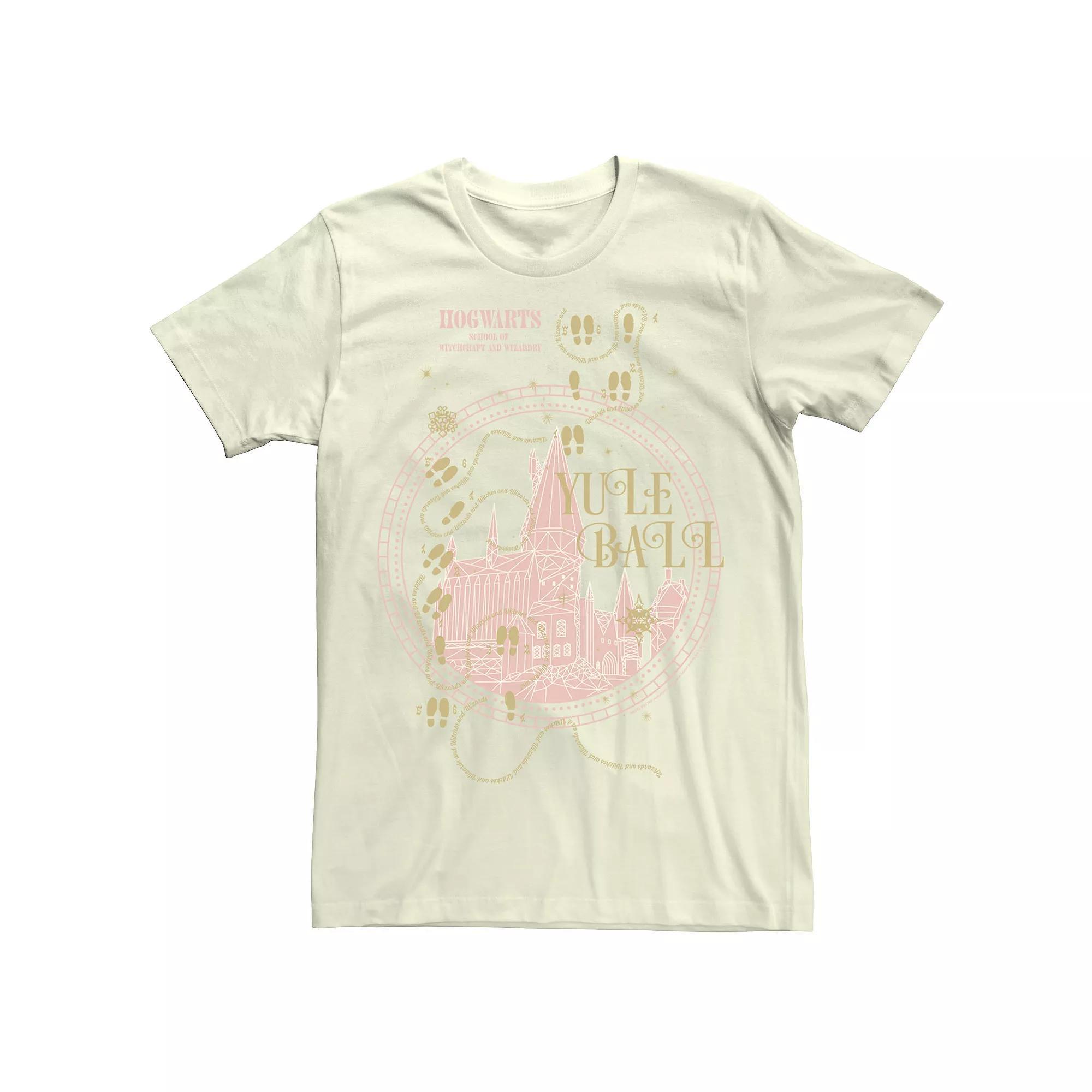Men's Harry Potter Christmas Yule Ball Tee, Size: XL, Natural Product Image