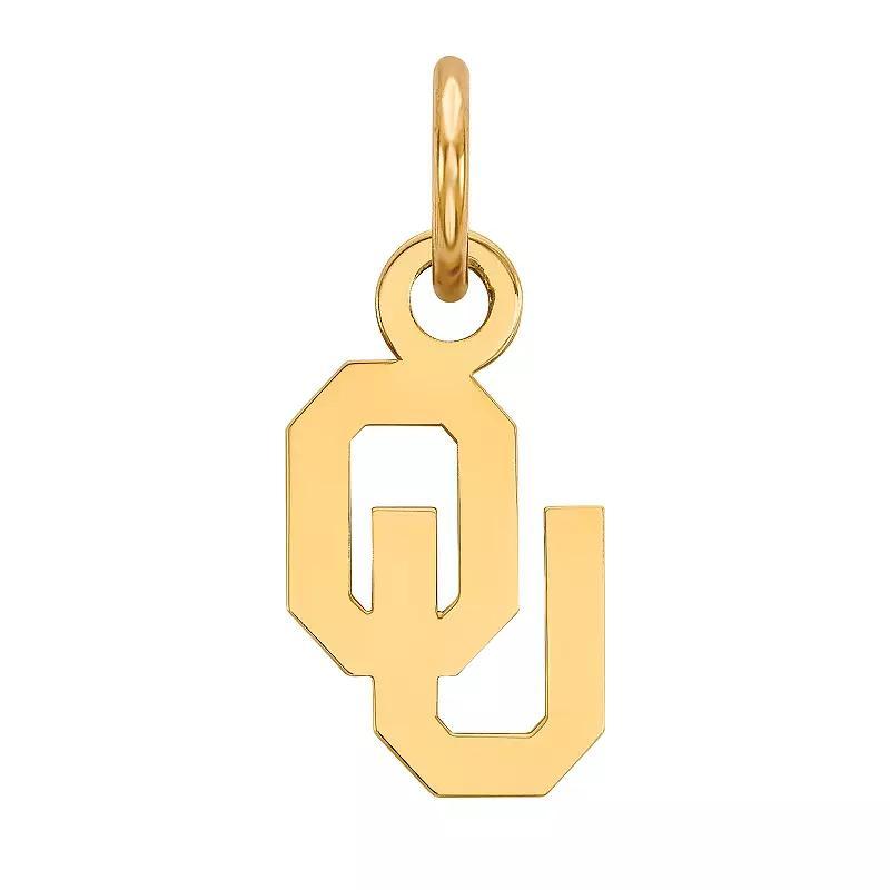 LogoArt 14K Gold Over Silver Oklahoma Sooners Pendant, Womens 14k Plated Product Image