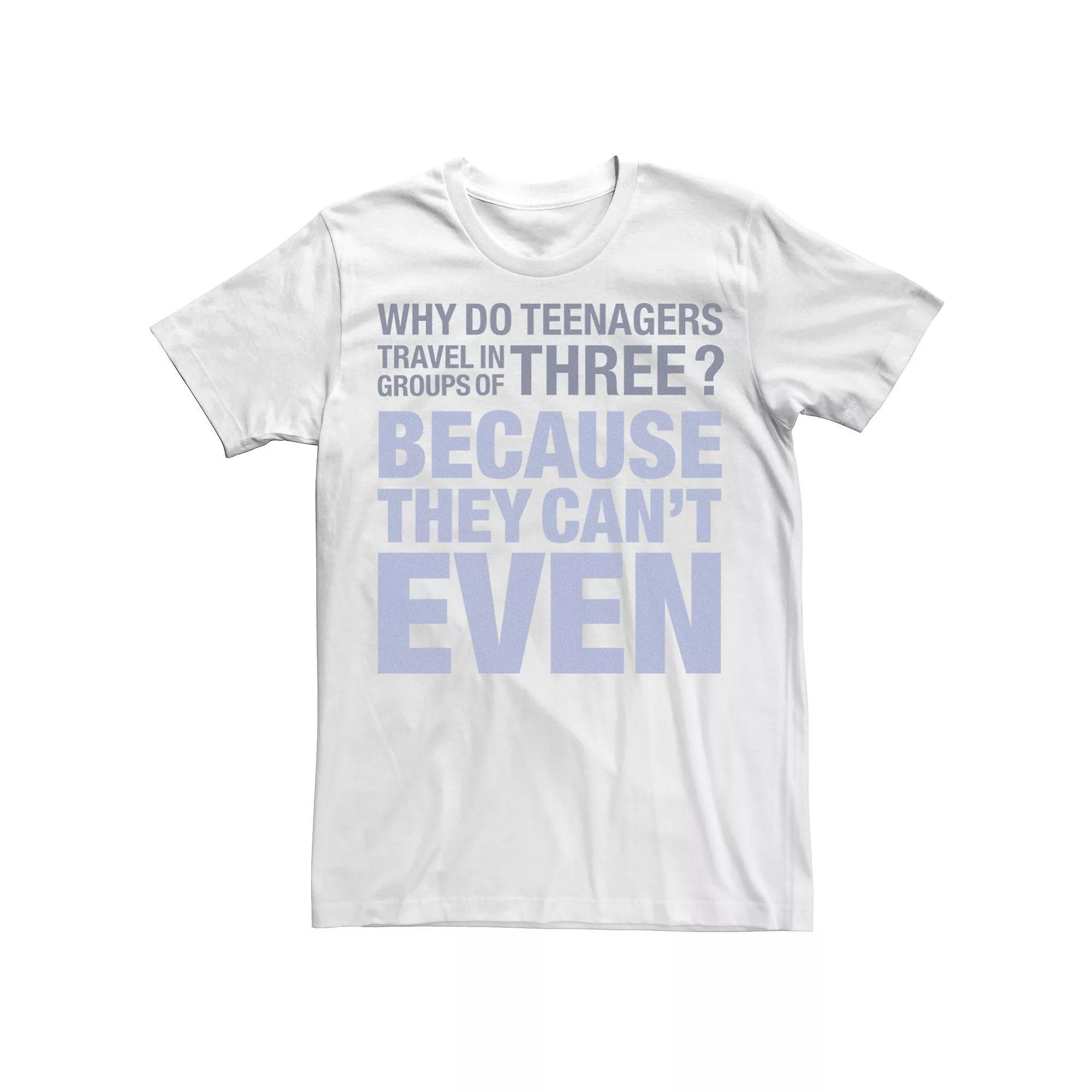 Men's Teenagers Humorous Tee, Size: Medium, White Product Image