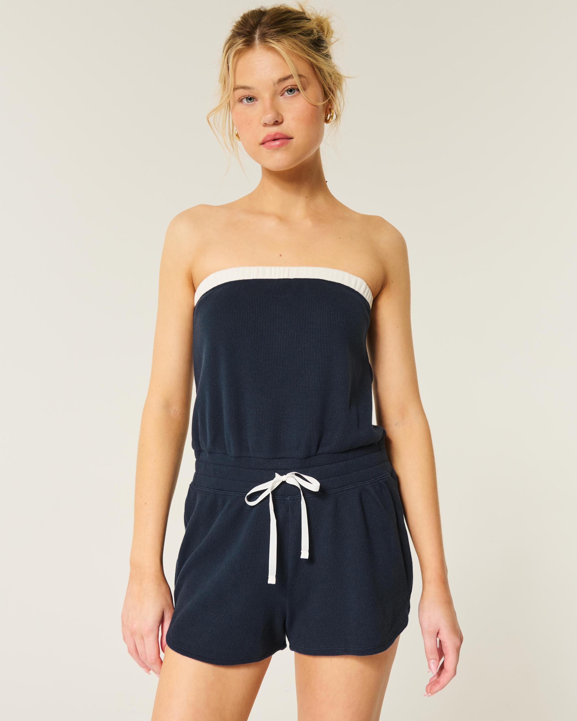 Gilly Hicks Cozy Strapless Waffle Onesie Product Image