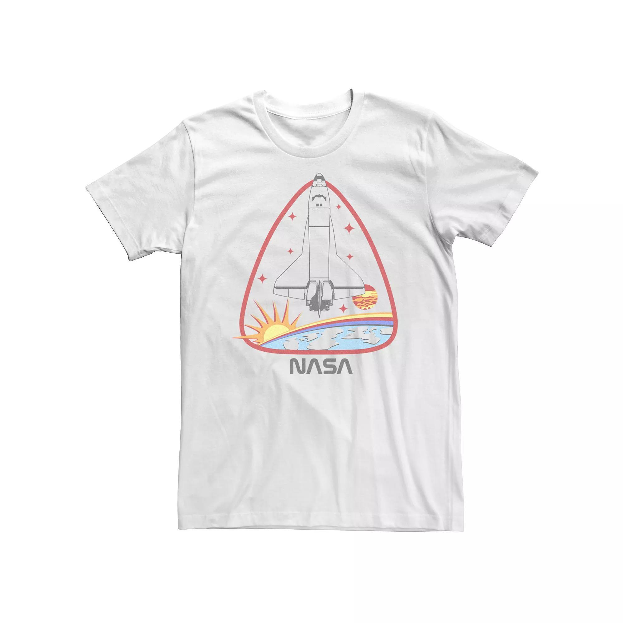 Big & Tall NASA Portrait Fill Logo Tee, Men's, Size: 3XL, White Product Image