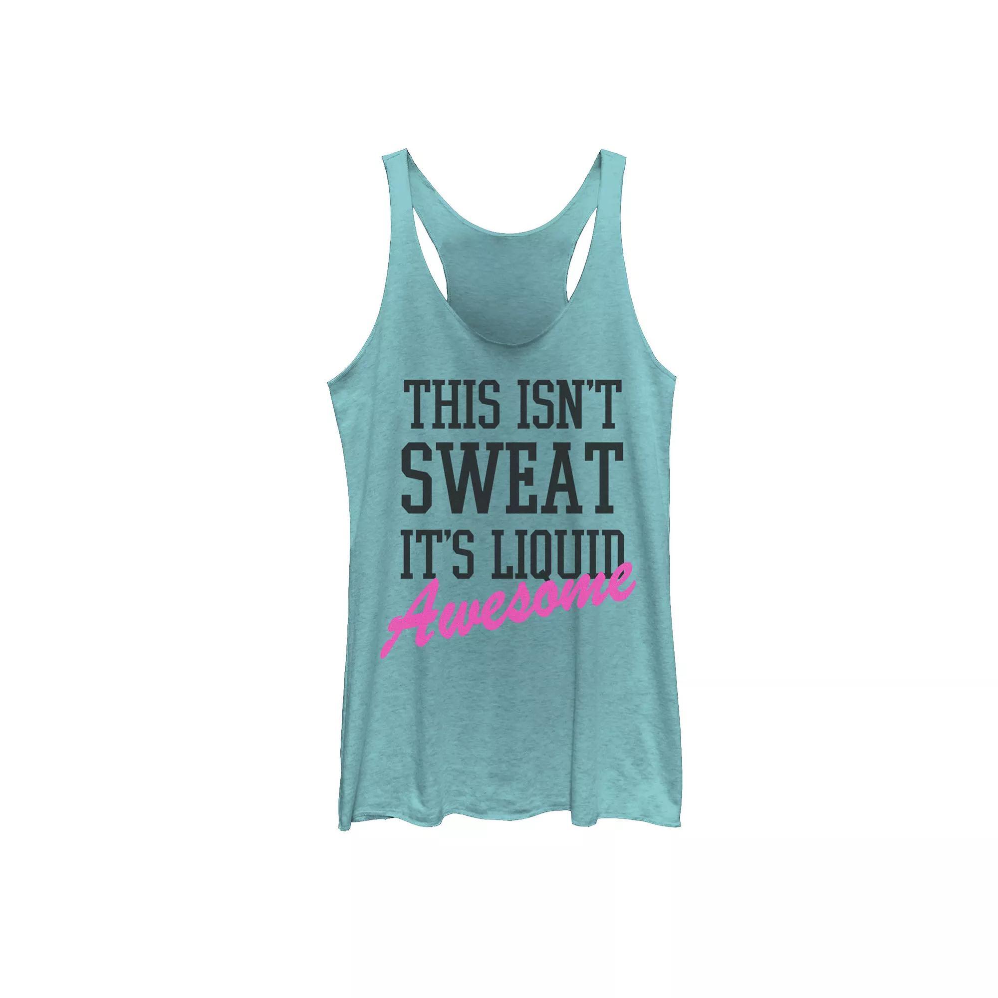 Juniors' It's Liquid Awesome Tank Top, Girl's, Size: Medium, Tahiti Blue Product Image