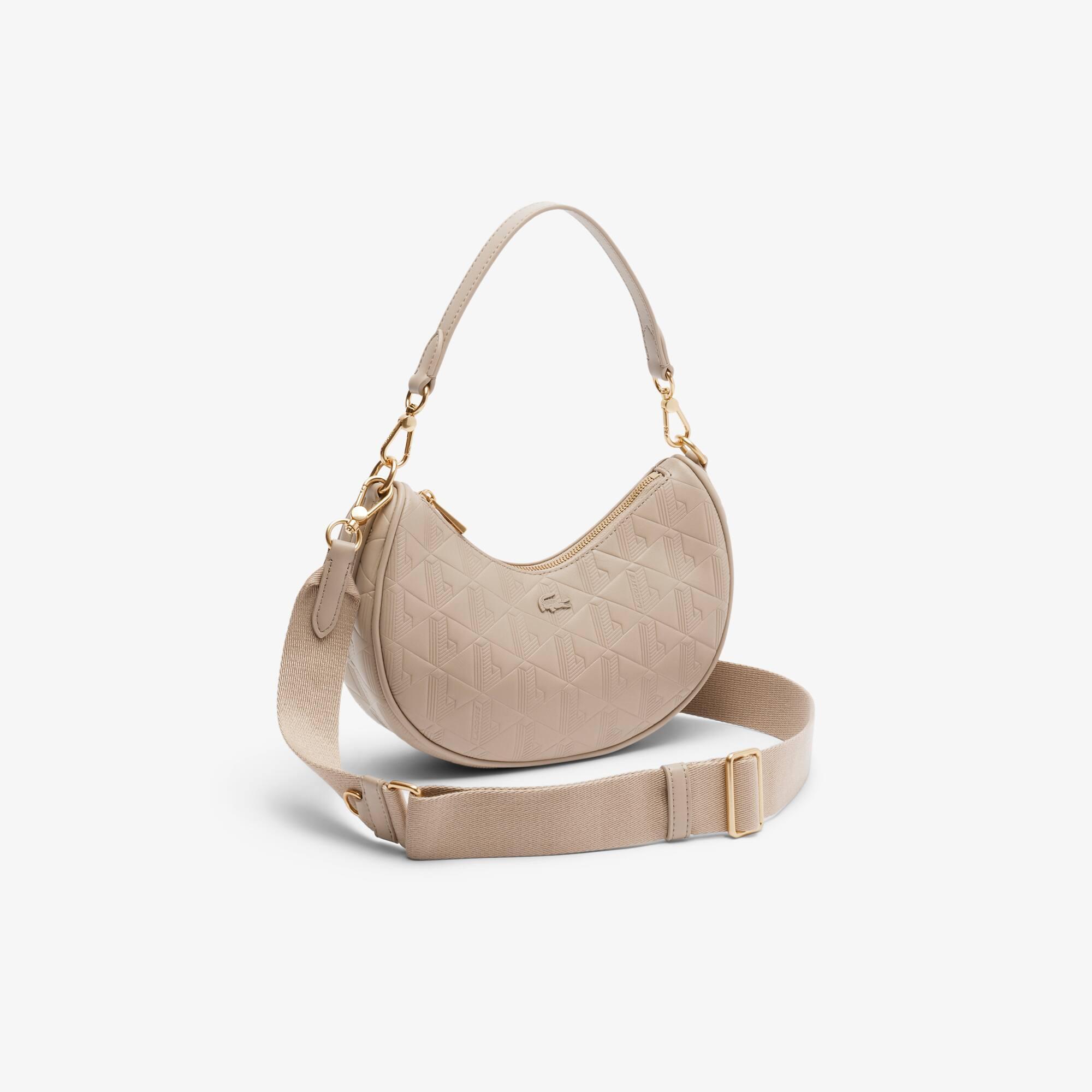 Maheki Embossed Leather Half Moon Purse Product Image