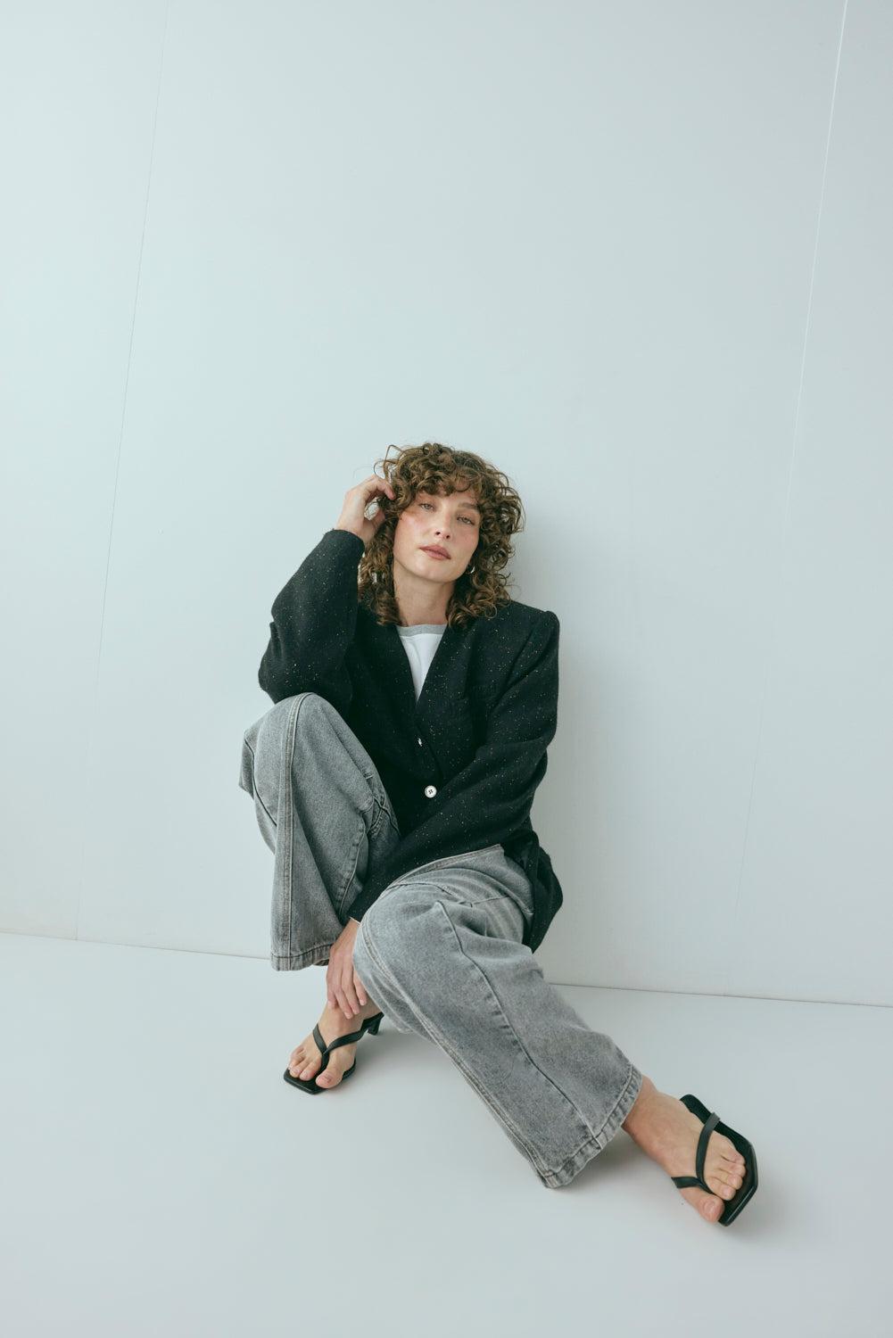 Zora Denim Jeans Washed Grey Product Image