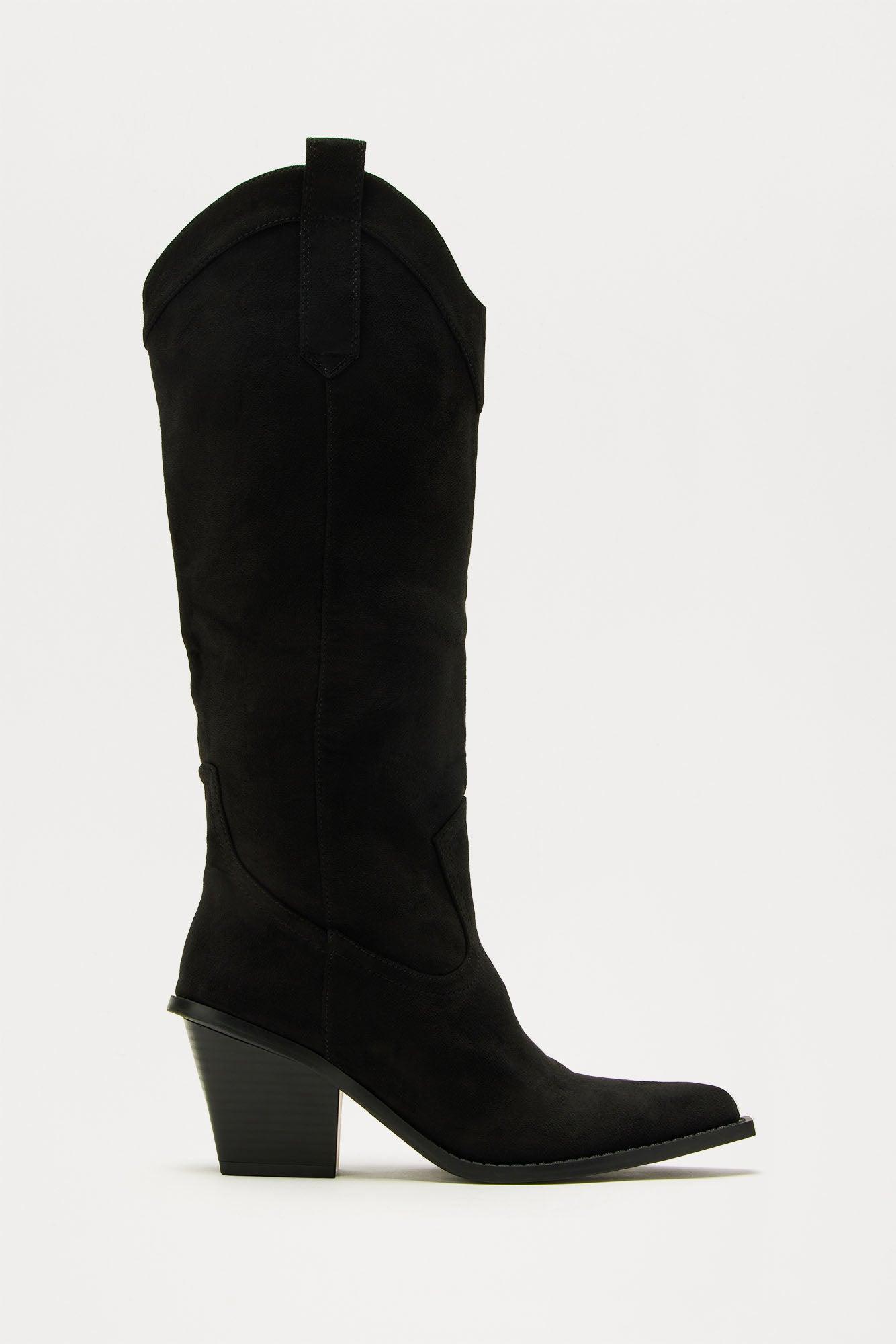 Desert Sun Cowboy Boots - Black Product Image