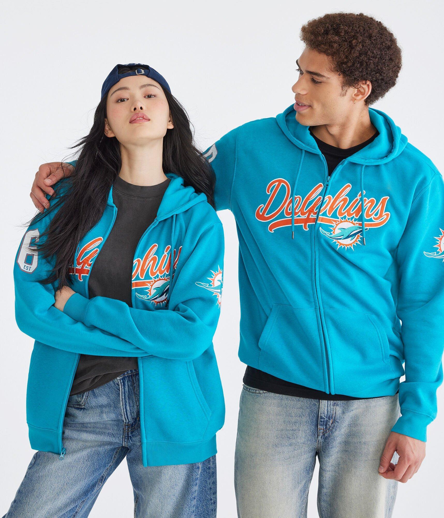 Miami Dolphins Script Full-Zip Hoodie Product Image