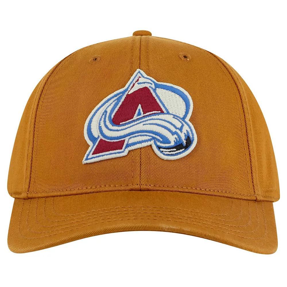 Men's American Needle  Tan Colorado Avalanche Hepcat Washed Twill Adjustable Hat, Team Product Image