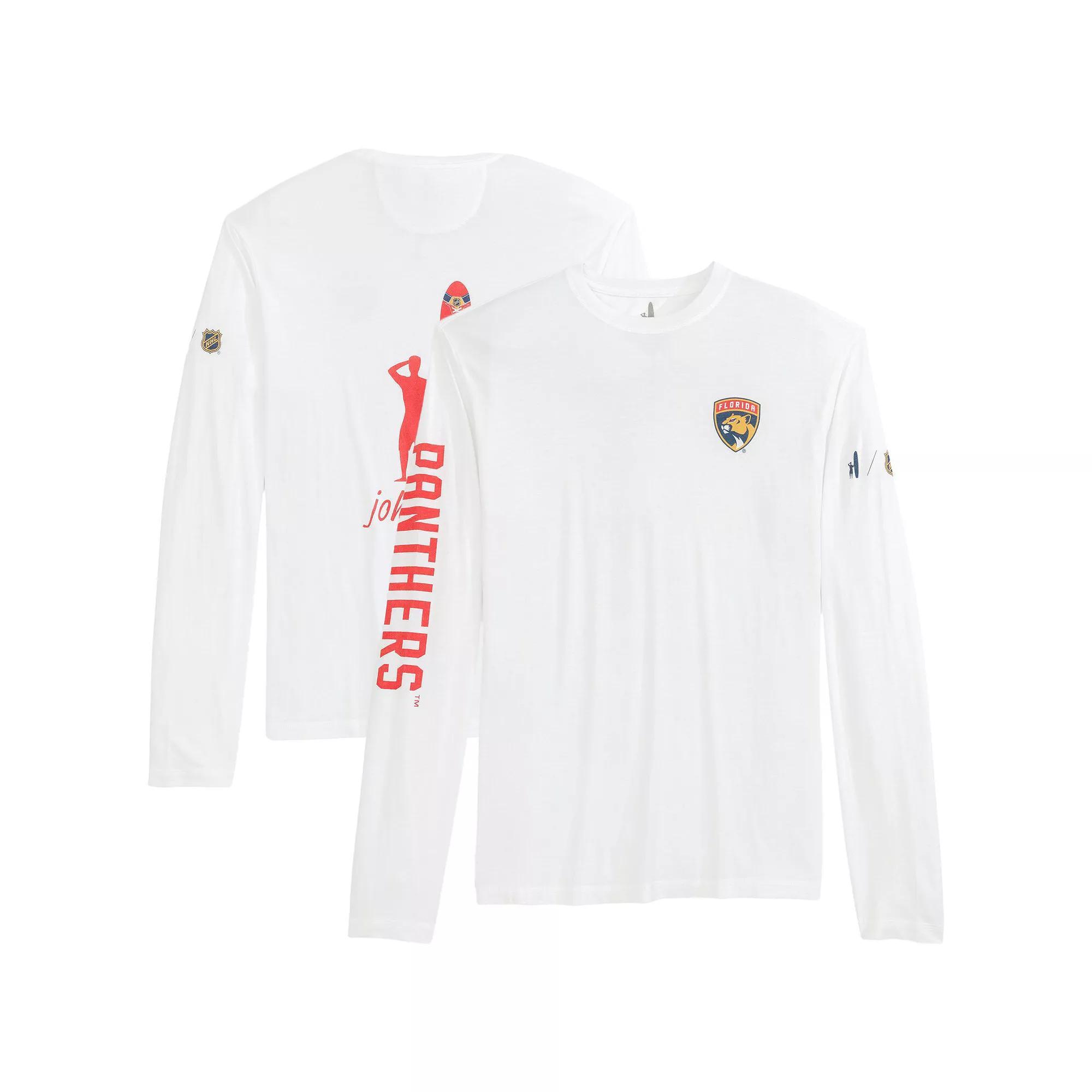 Men's johnnie-O White Florida Panthers Adam Long Sleeve T-Shirt, Size: 2XL, Pnt White Product Image