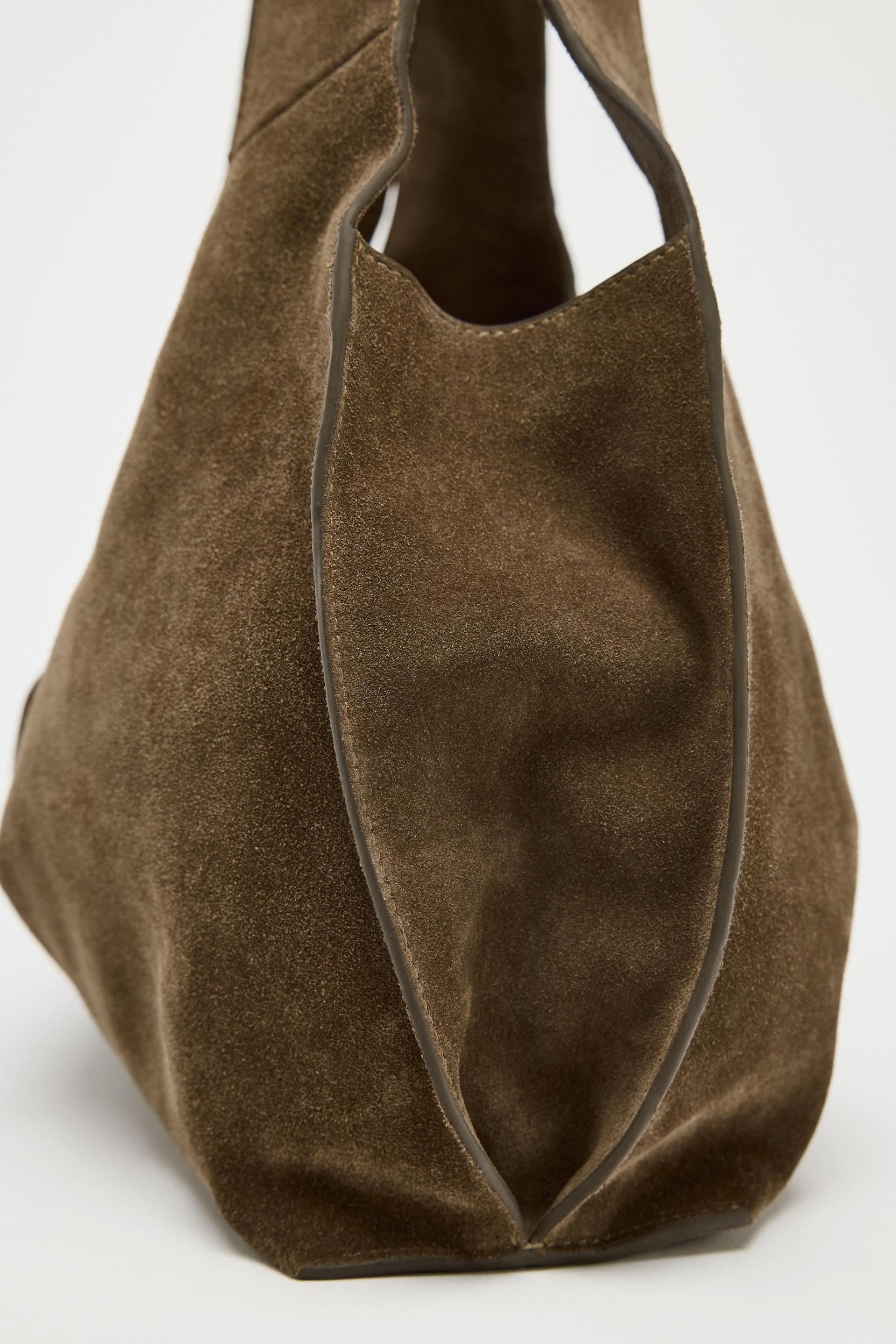 SPLIT LEATHER SHOULDER BAG Product Image